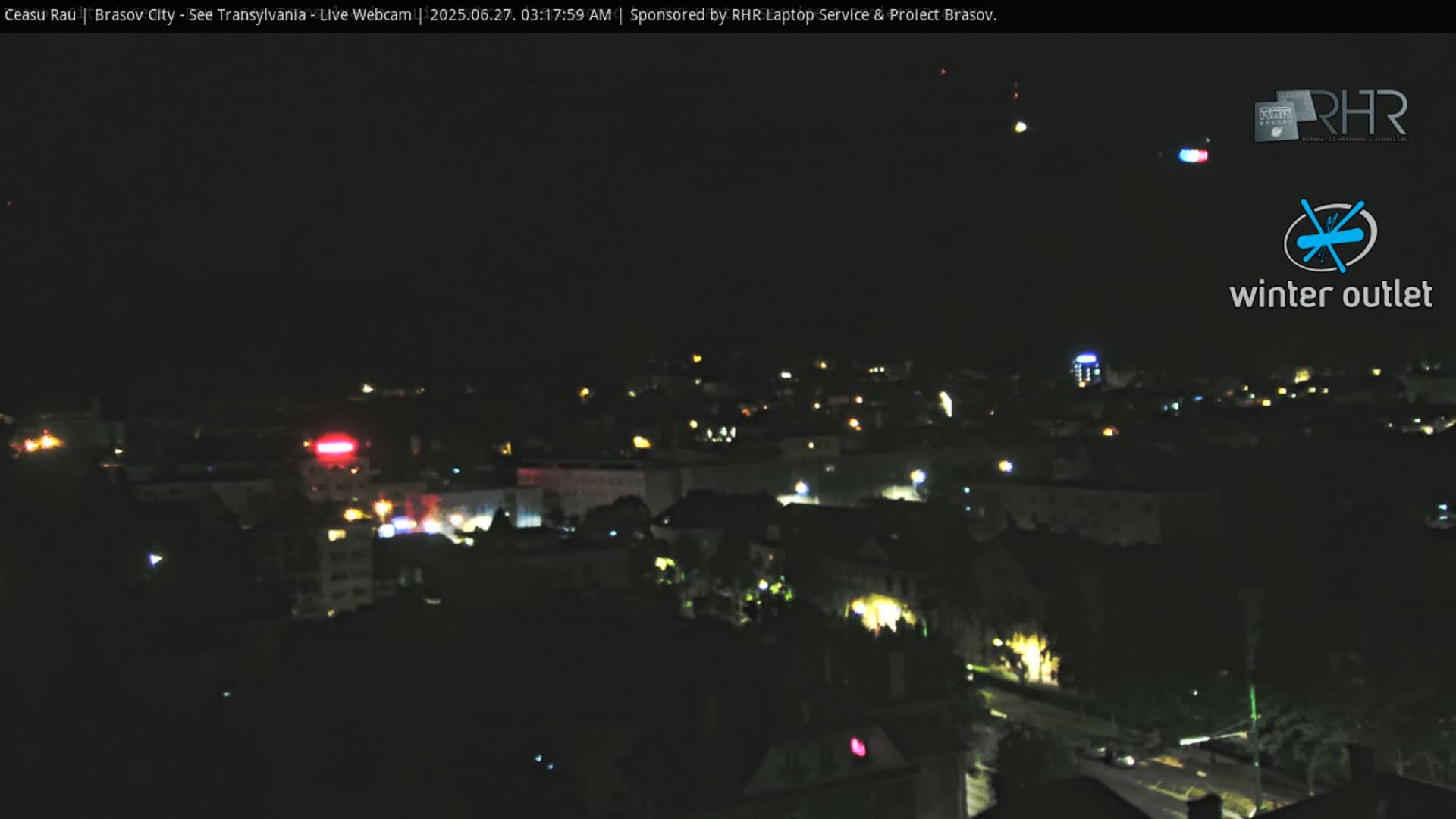 Braşov Skyline Live Cam - Centrul Nou, Brasov, Romania