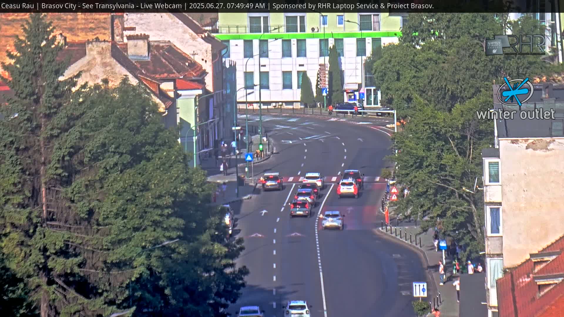 Braşov Skyline Live Cam - Centrul Nou, Brasov, Romania