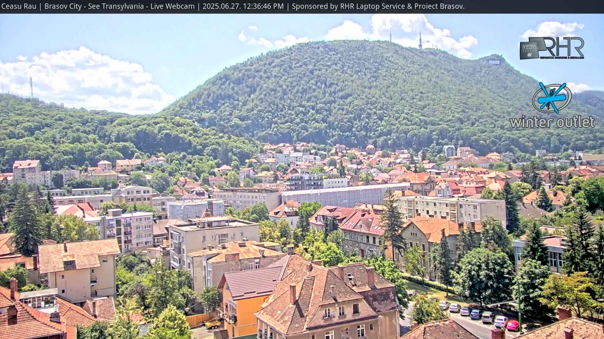 Braşov Skyline Live Cam - Centrul Nou, Brasov, Romania