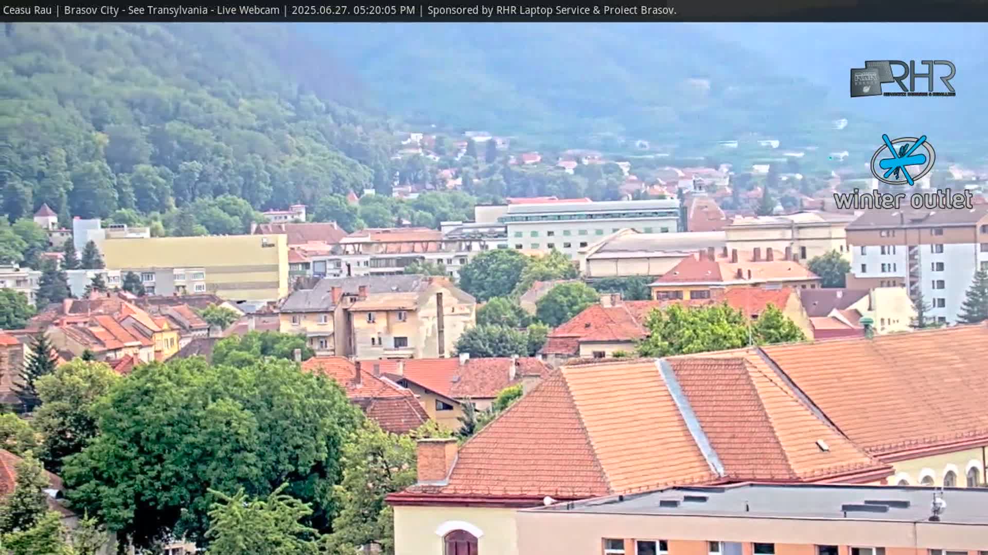 Braşov Skyline Live Cam - Centrul Nou, Brasov, Romania