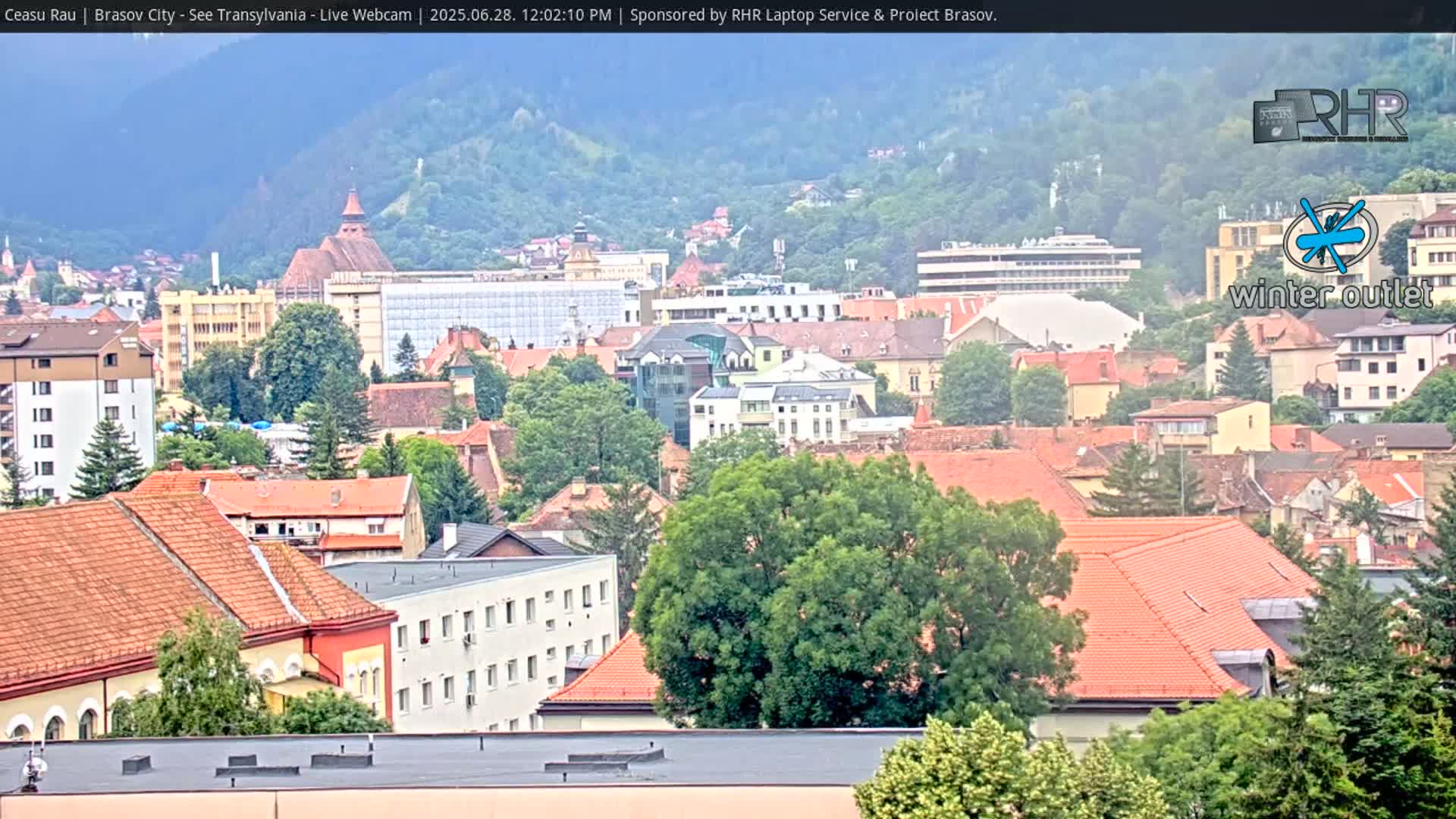 Braşov Skyline Live Cam - Centrul Nou, Brasov, Romania