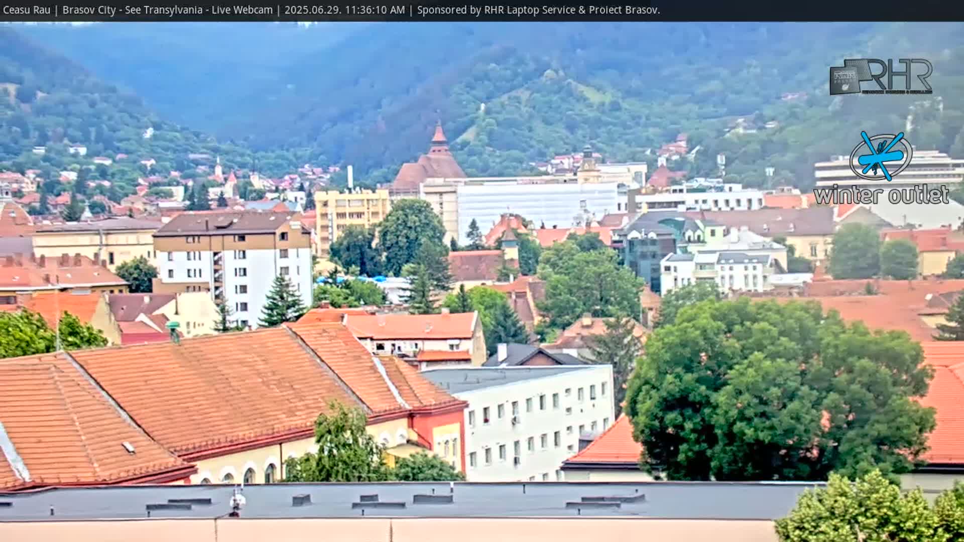 Braşov Skyline Live Cam - Centrul Nou, Brasov, Romania