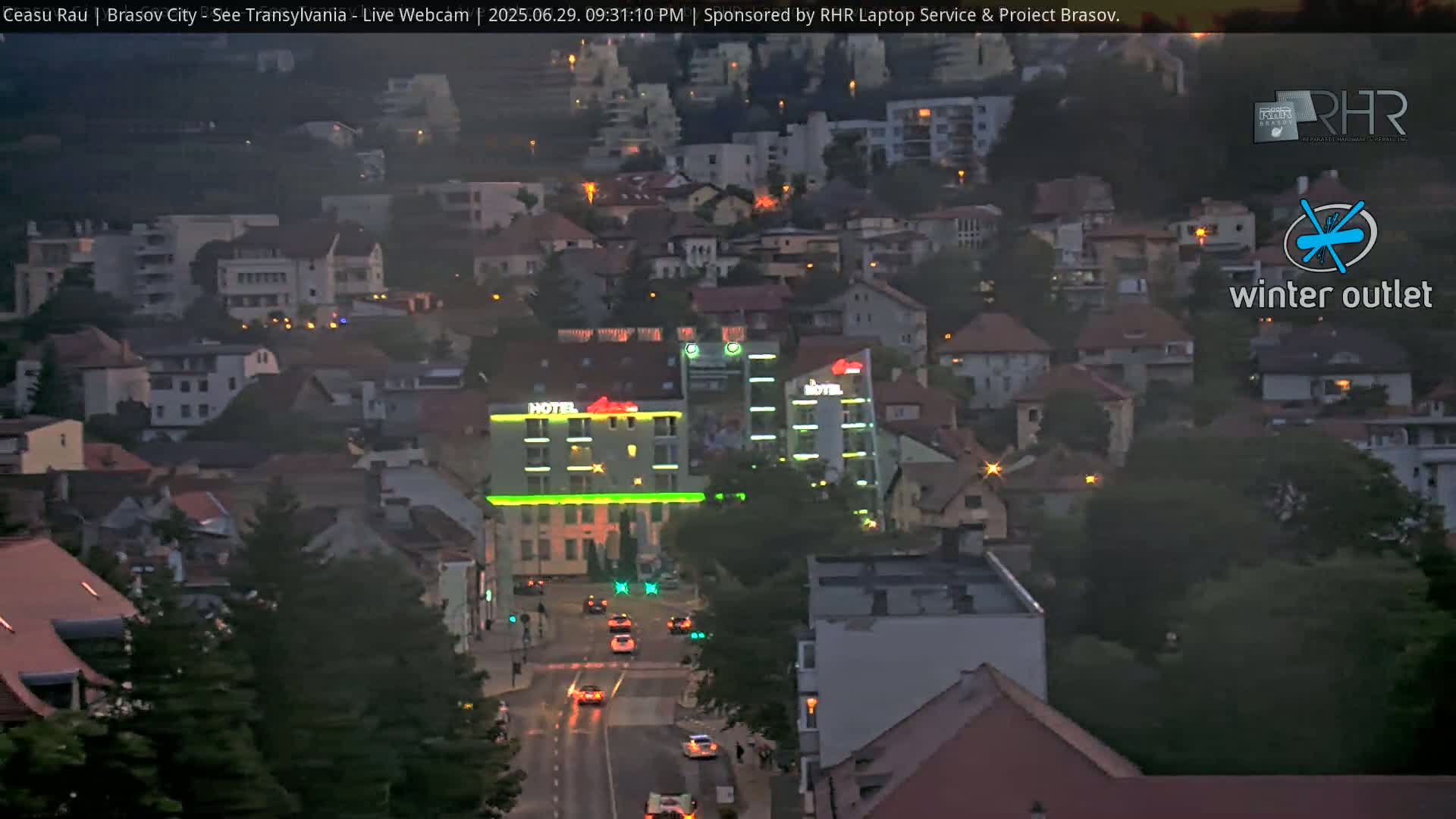 Braşov Skyline Live Cam - Centrul Nou, Brasov, Romania