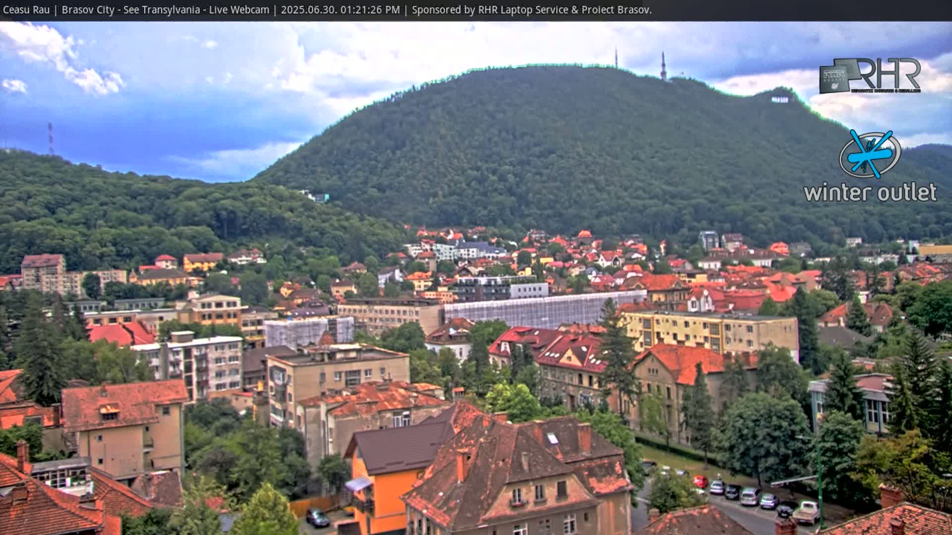 Braşov Skyline Live Cam - Centrul Nou, Brasov, Romania