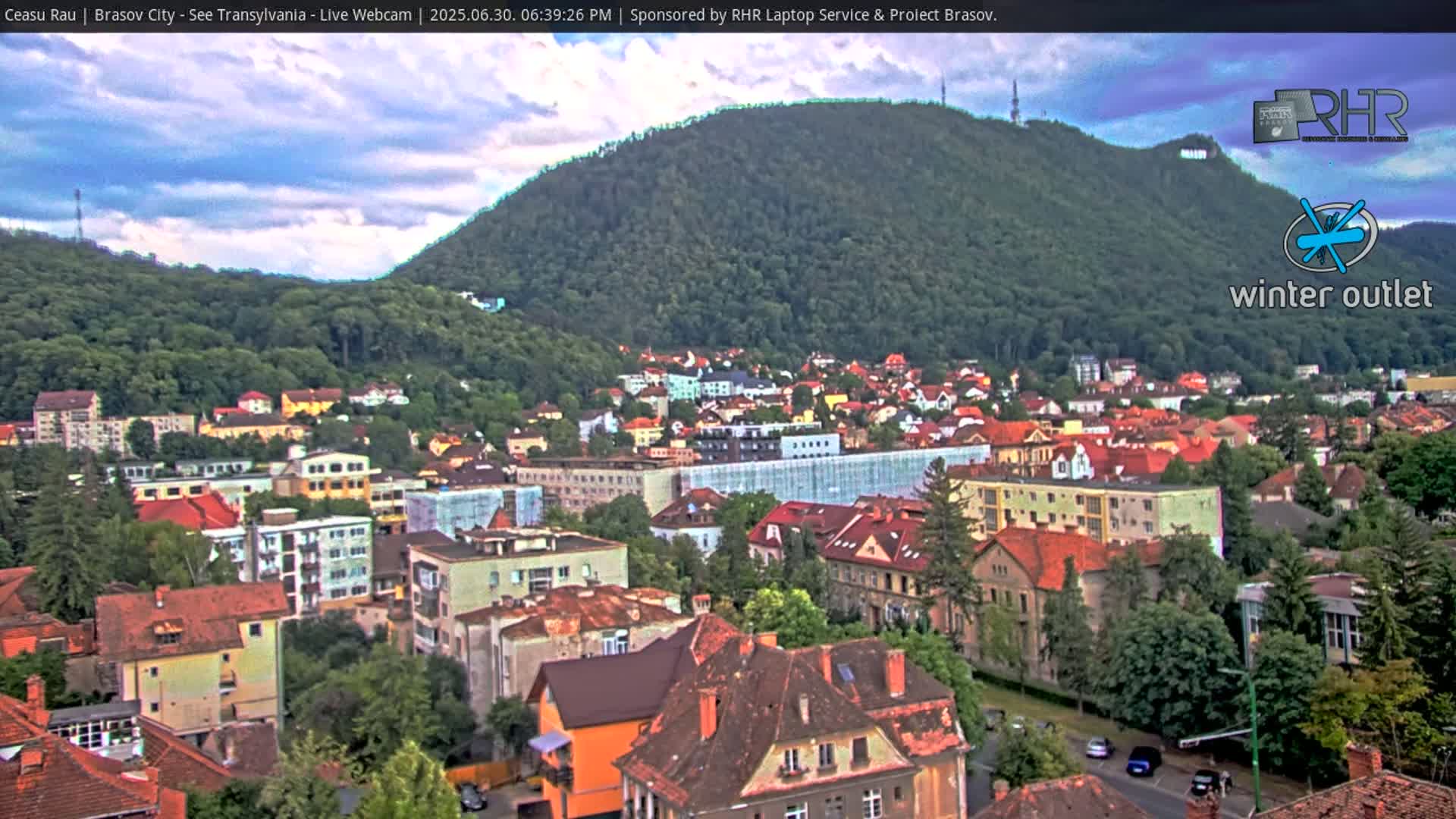 Braşov Skyline Live Cam - Centrul Nou, Brasov, Romania