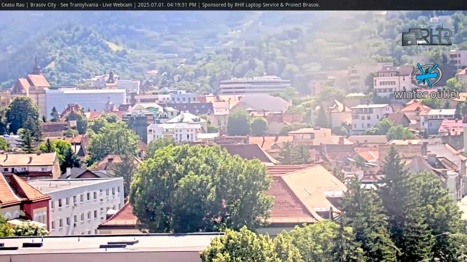 Braşov Skyline Live Cam - Centrul Nou, Brasov, Romania