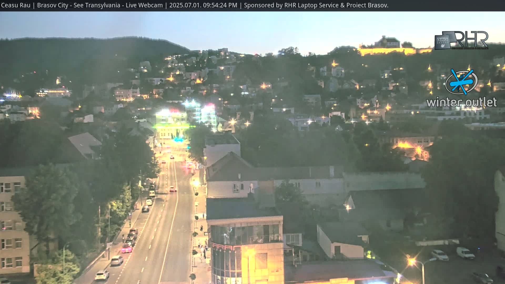 Braşov Skyline Live Cam - Centrul Nou, Brasov, Romania