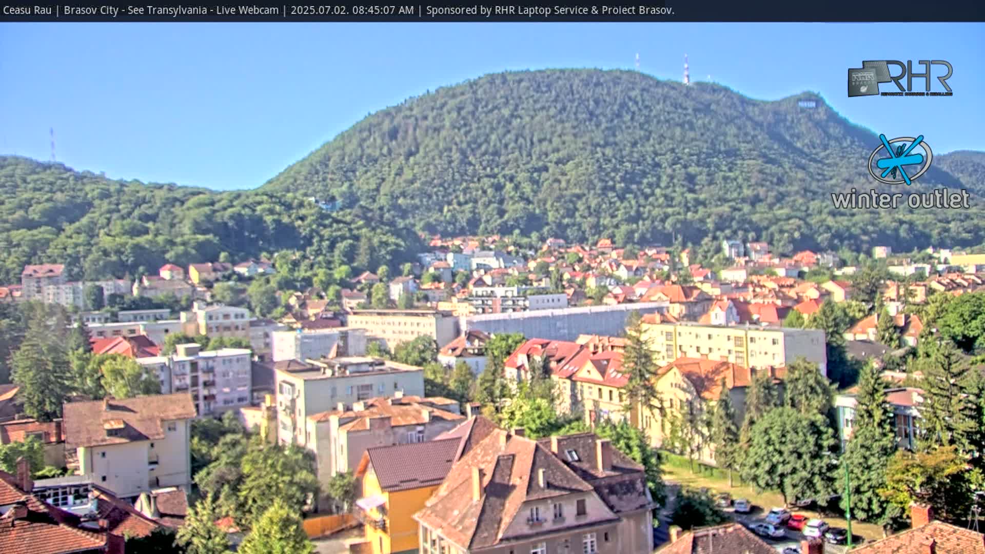 Braşov Skyline Live Cam - Centrul Nou, Brasov, Romania