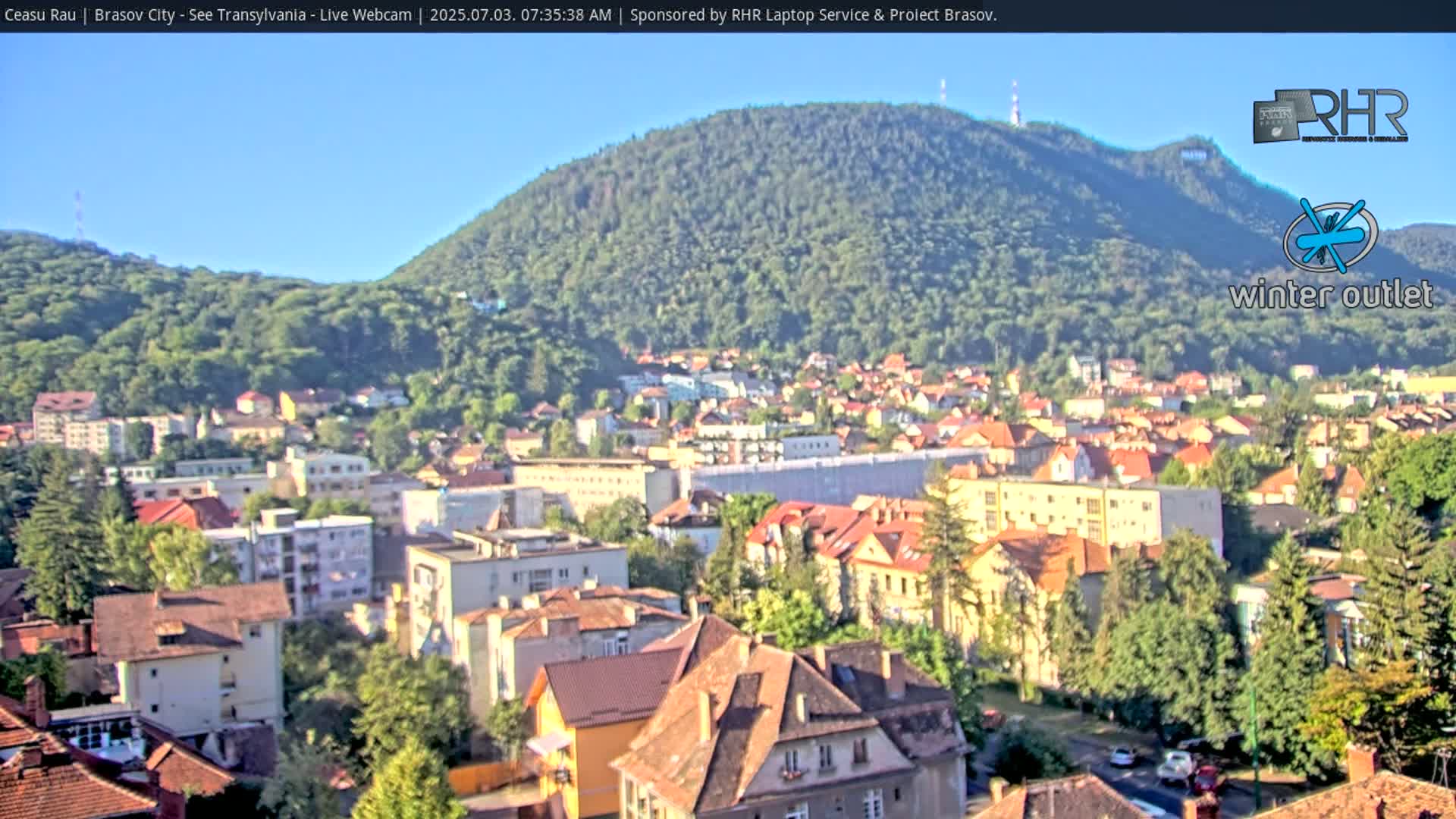 Braşov Skyline Live Cam - Centrul Nou, Brasov, Romania