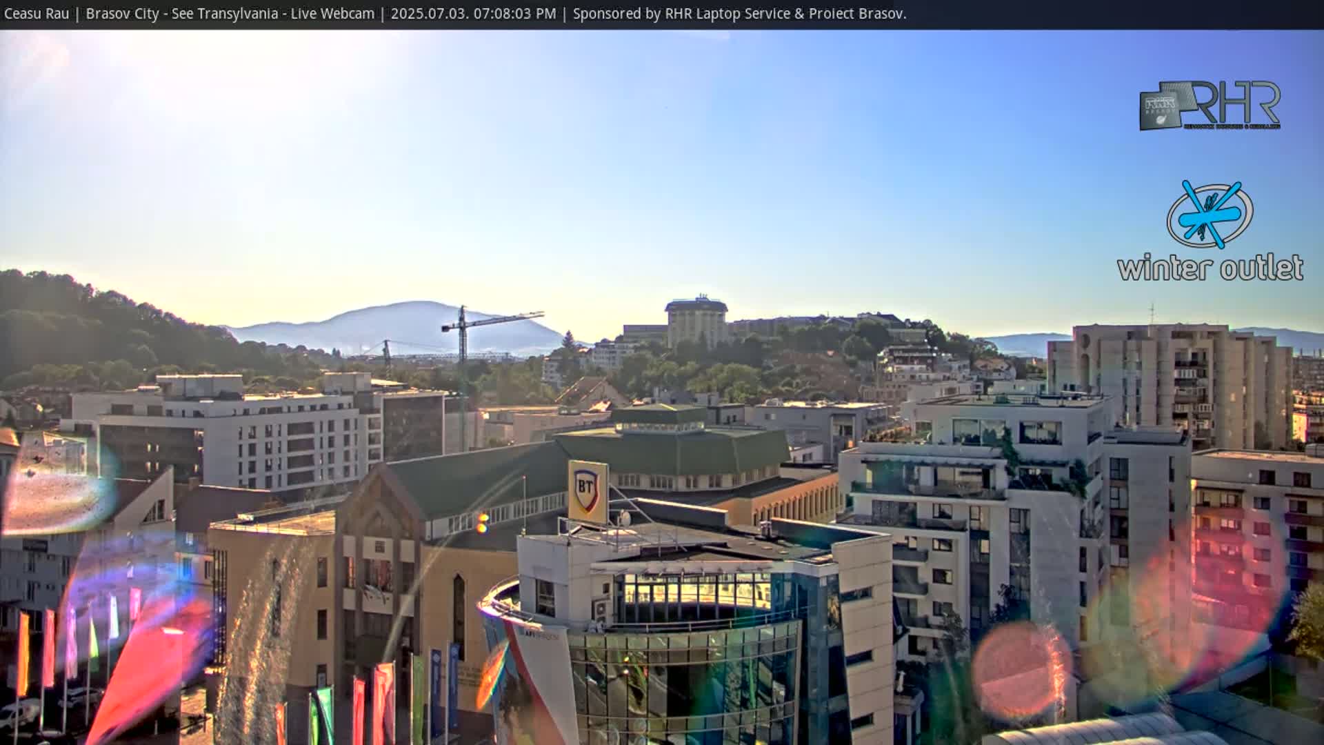 Braşov Skyline Live Cam - Centrul Nou, Brasov, Romania