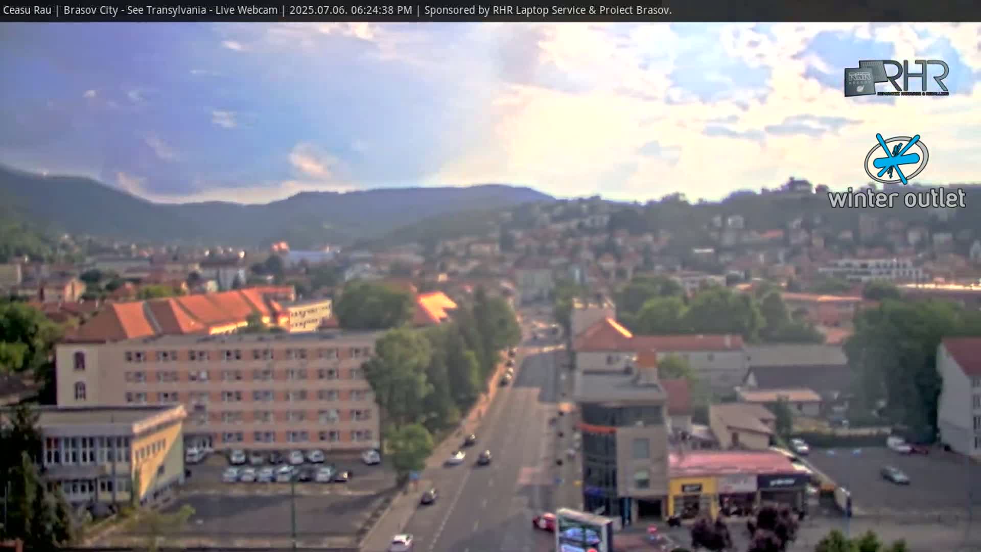 Braşov Skyline Live Cam - Centrul Nou, Brasov, Romania