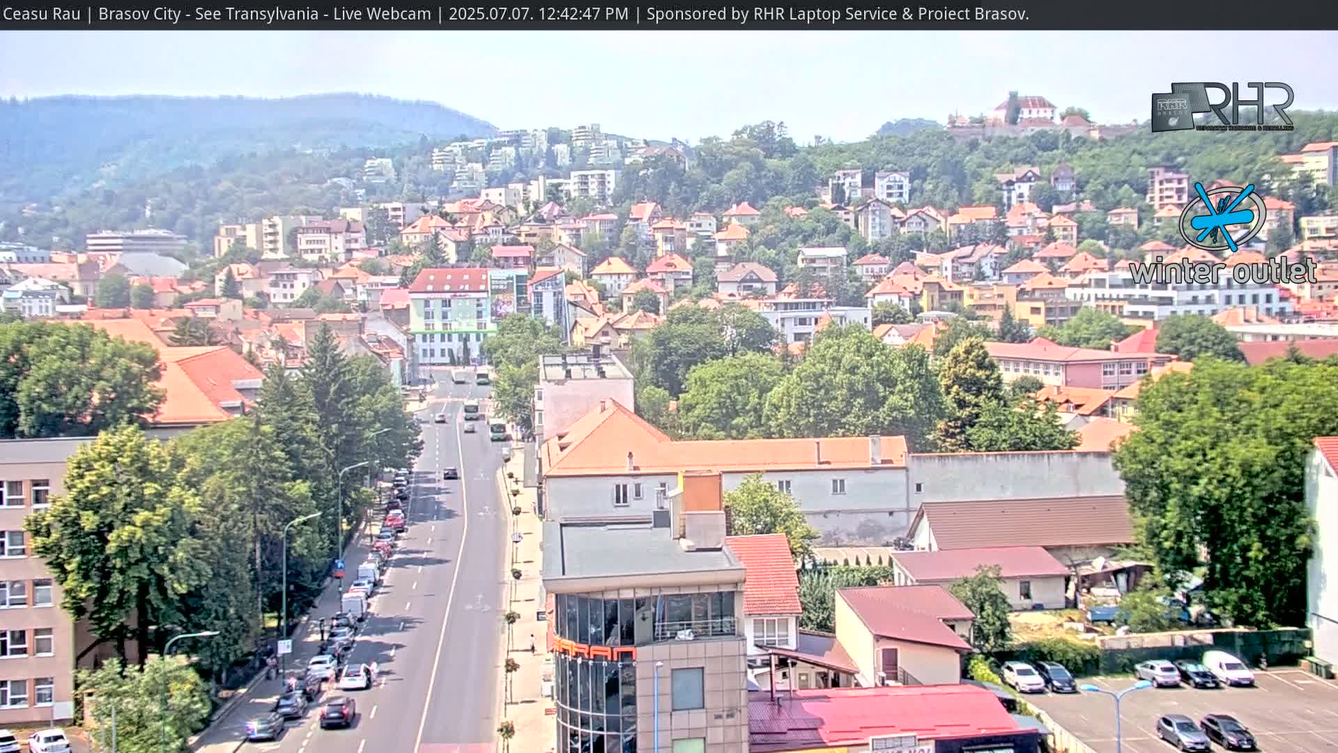 Braşov Skyline Live Cam - Centrul Nou, Brasov, Romania