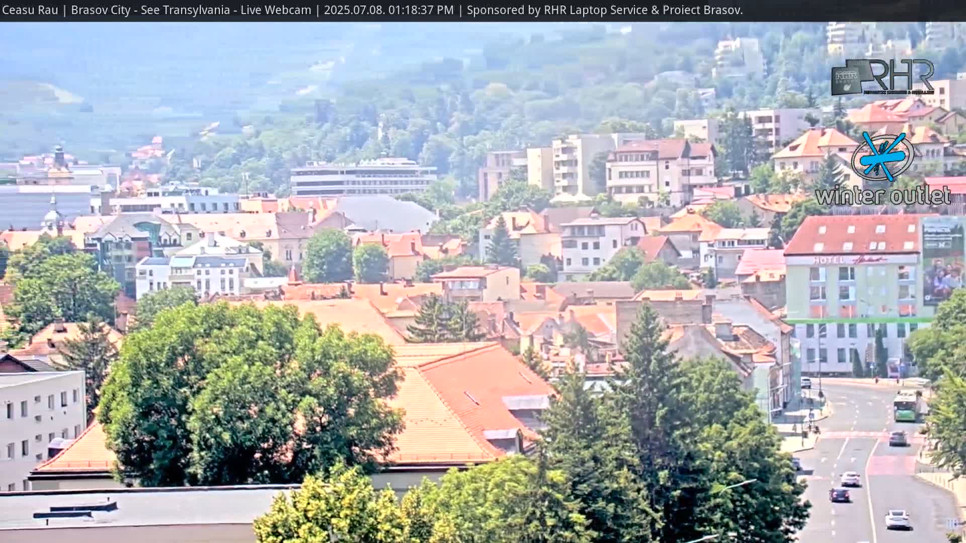Braşov Skyline Live Cam - Centrul Nou, Brasov, Romania