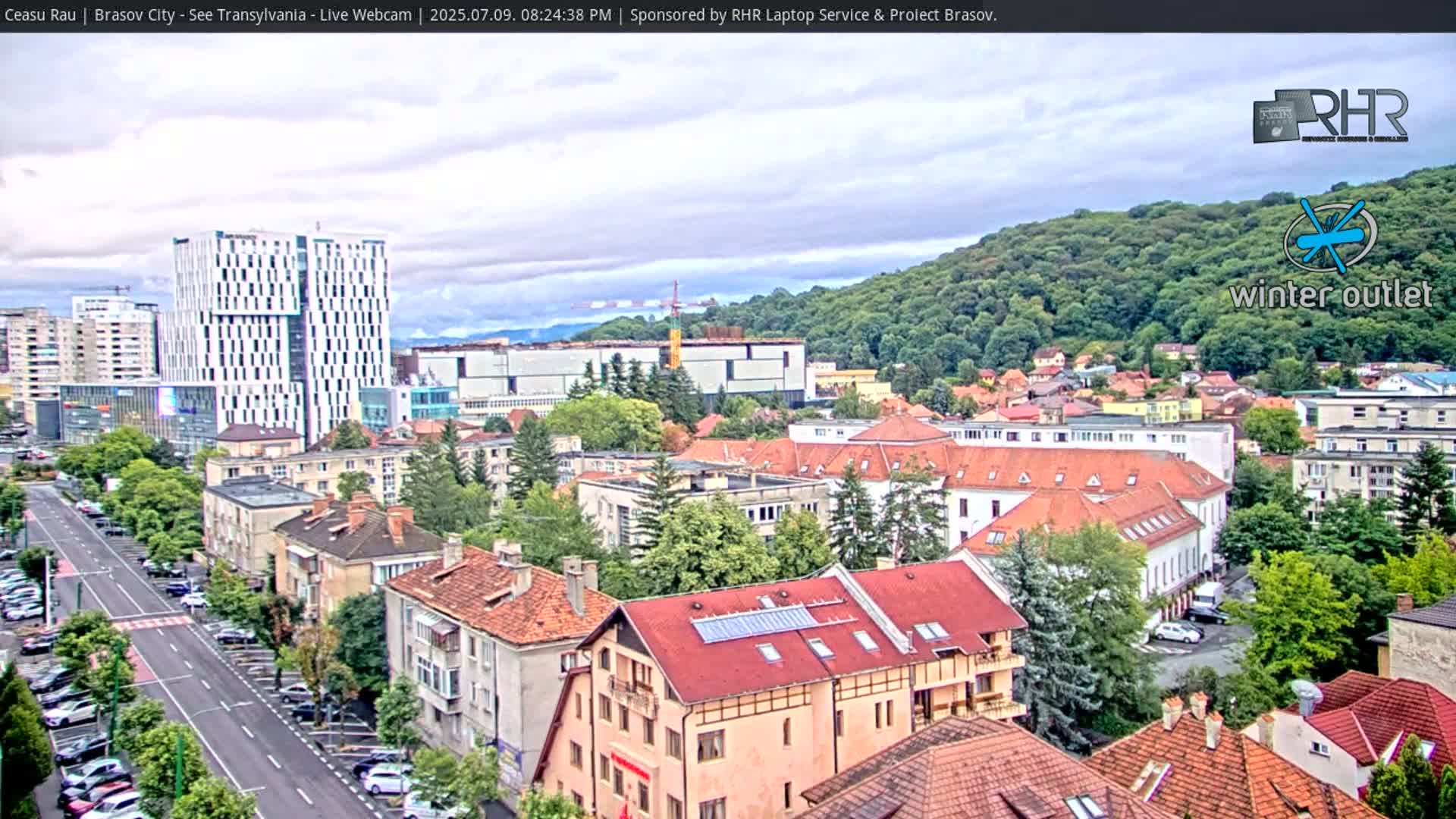Braşov Skyline Live Cam - Centrul Nou, Brasov, Romania