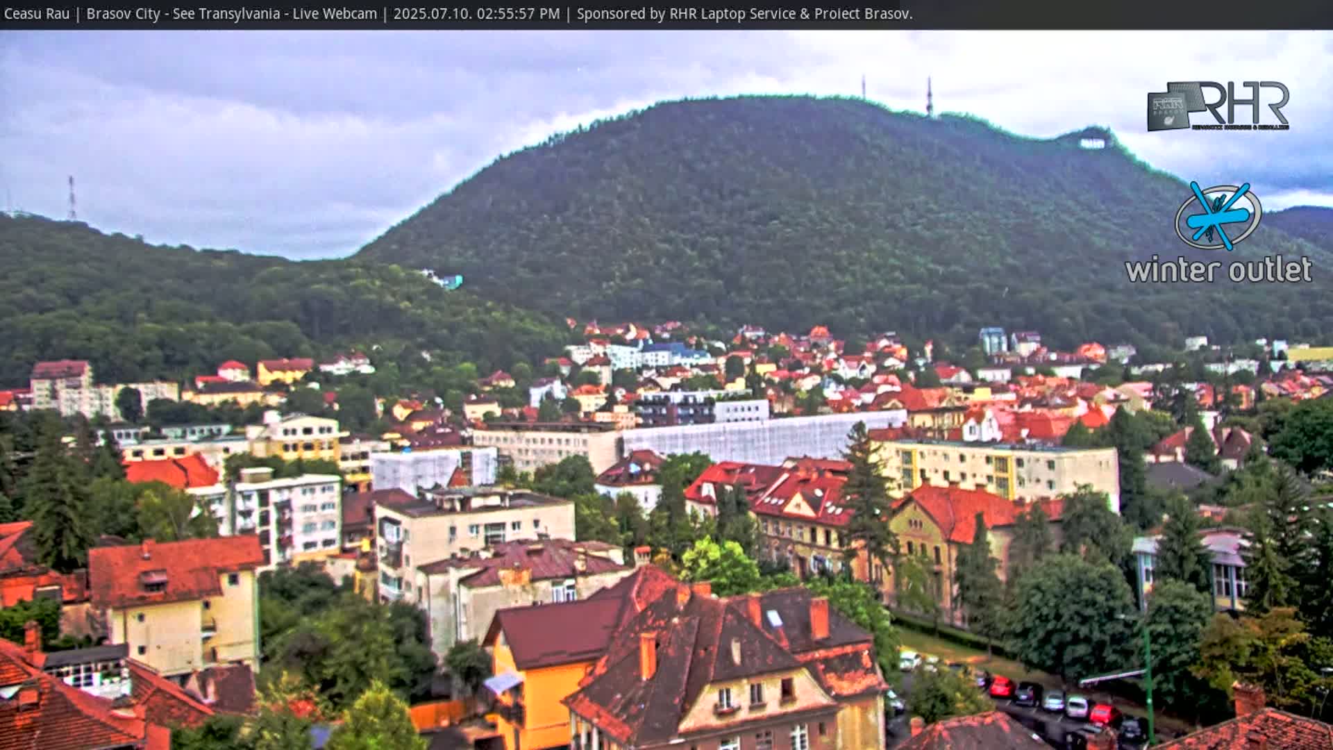 Braşov Skyline Live Cam - Centrul Nou, Brasov, Romania