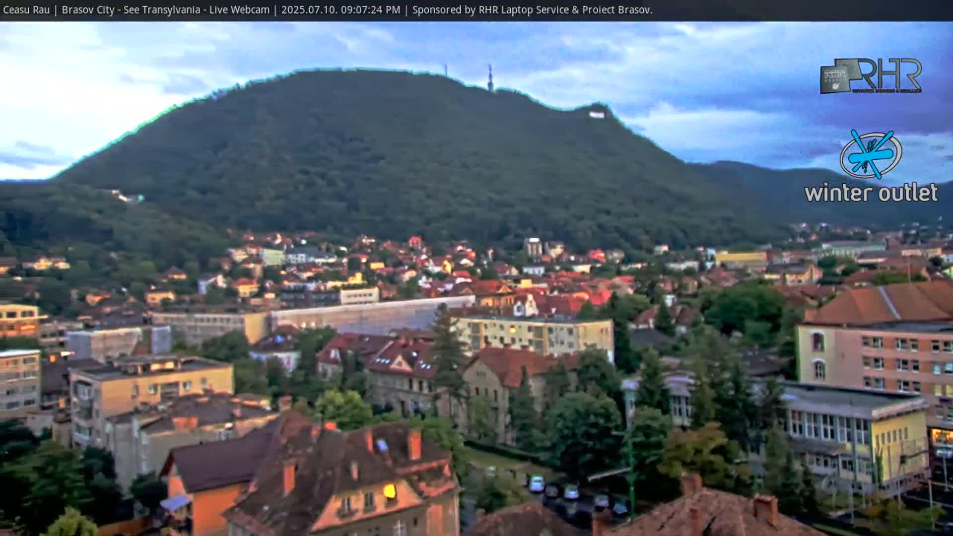 Braşov Skyline Live Cam - Centrul Nou, Brasov, Romania