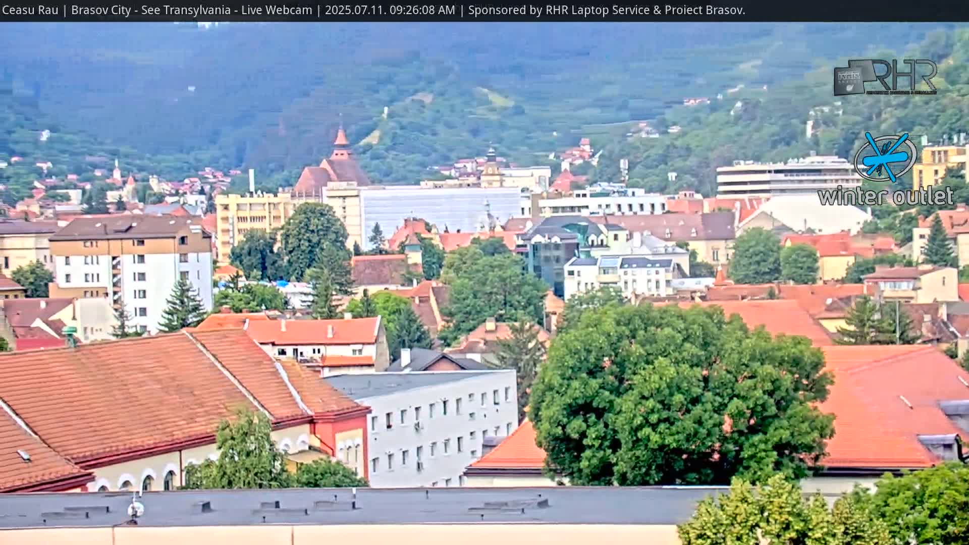 Braşov Skyline Live Cam - Centrul Nou, Brasov, Romania