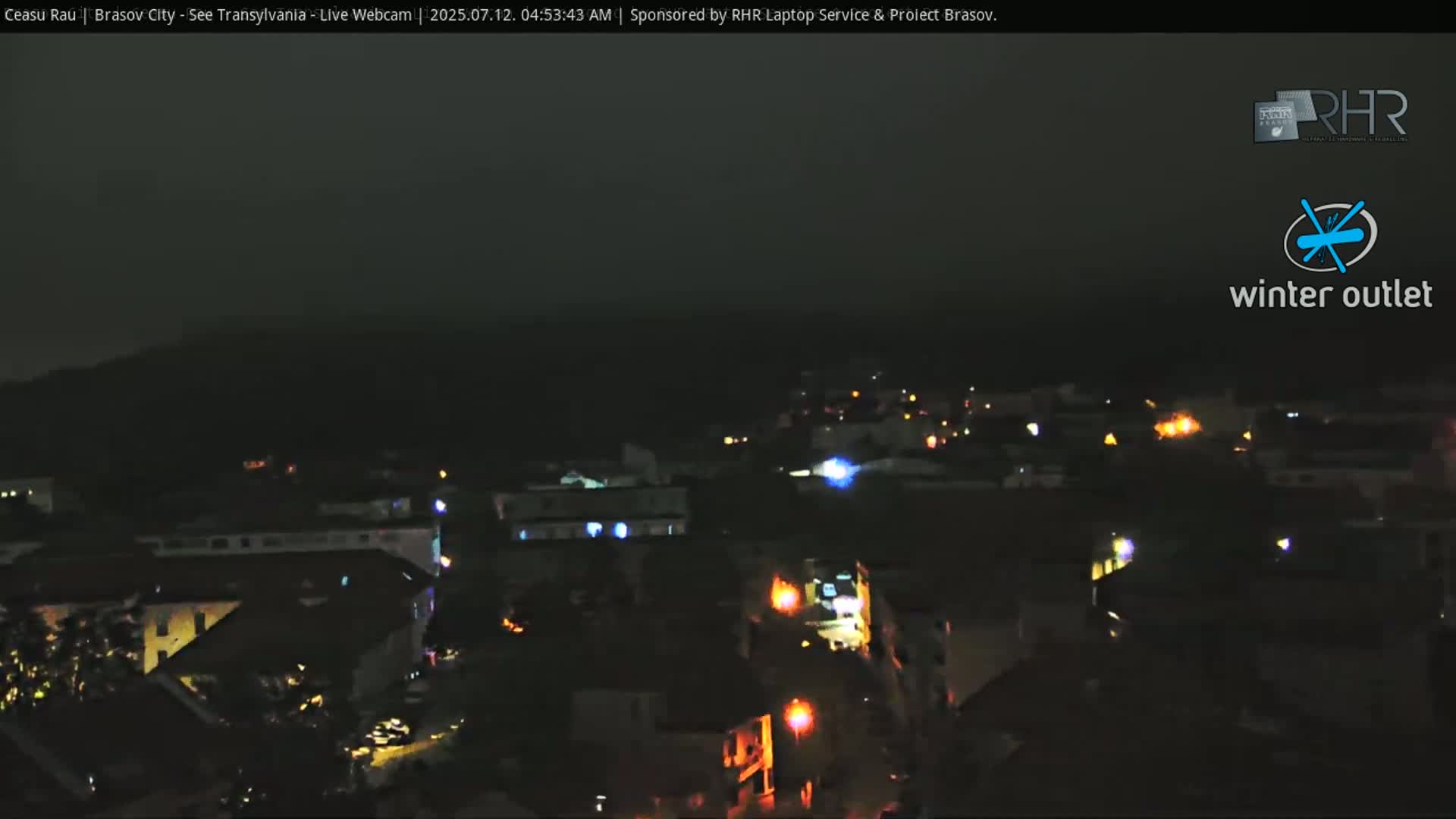 Braşov Skyline Live Cam - Centrul Nou, Brasov, Romania