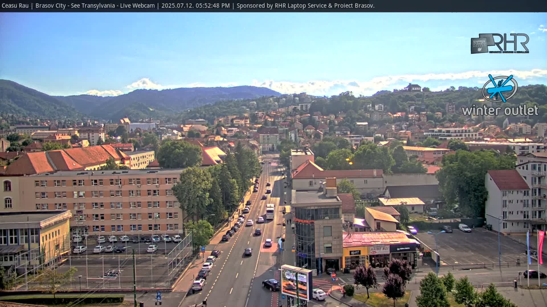 Braşov Skyline Live Cam - Centrul Nou, Brasov, Romania