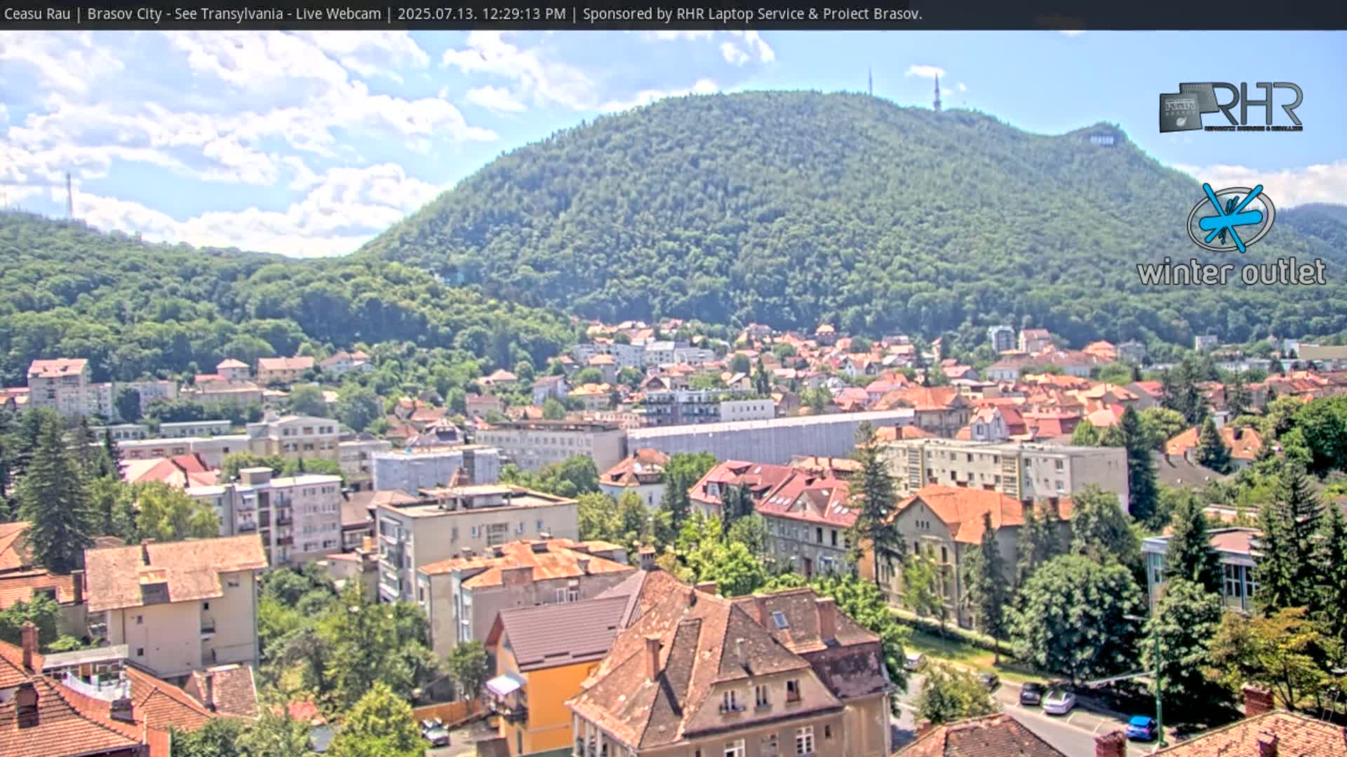 Braşov Skyline Live Cam - Centrul Nou, Brasov, Romania