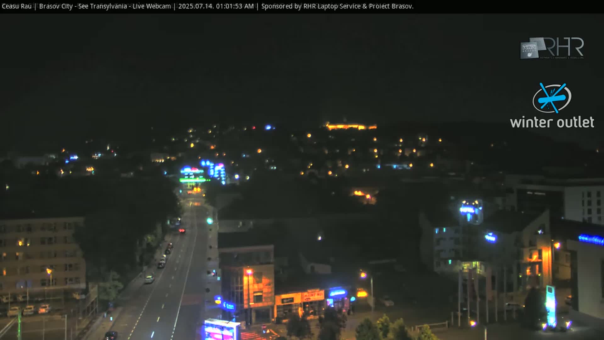 Braşov Skyline Live Cam - Centrul Nou, Brasov, Romania