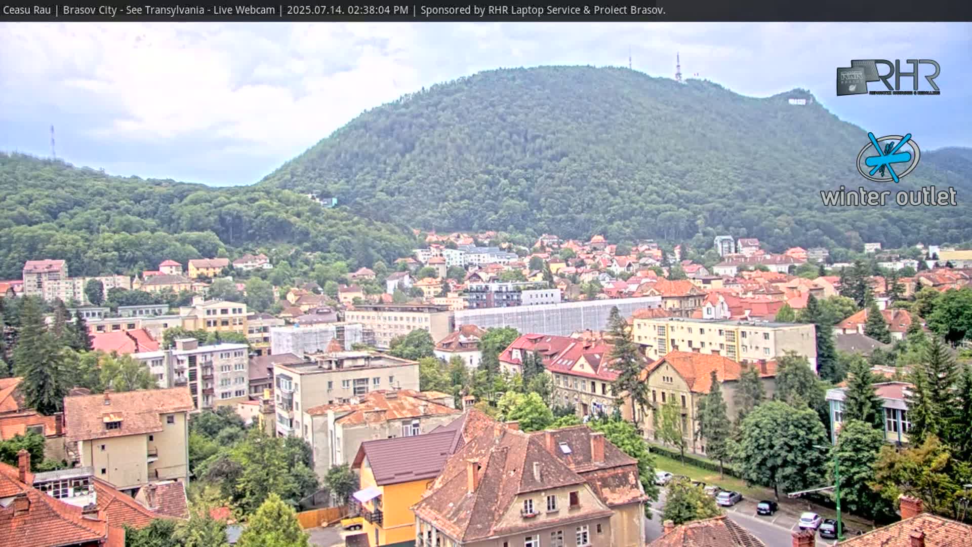 Braşov Skyline Live Cam - Centrul Nou, Brasov, Romania