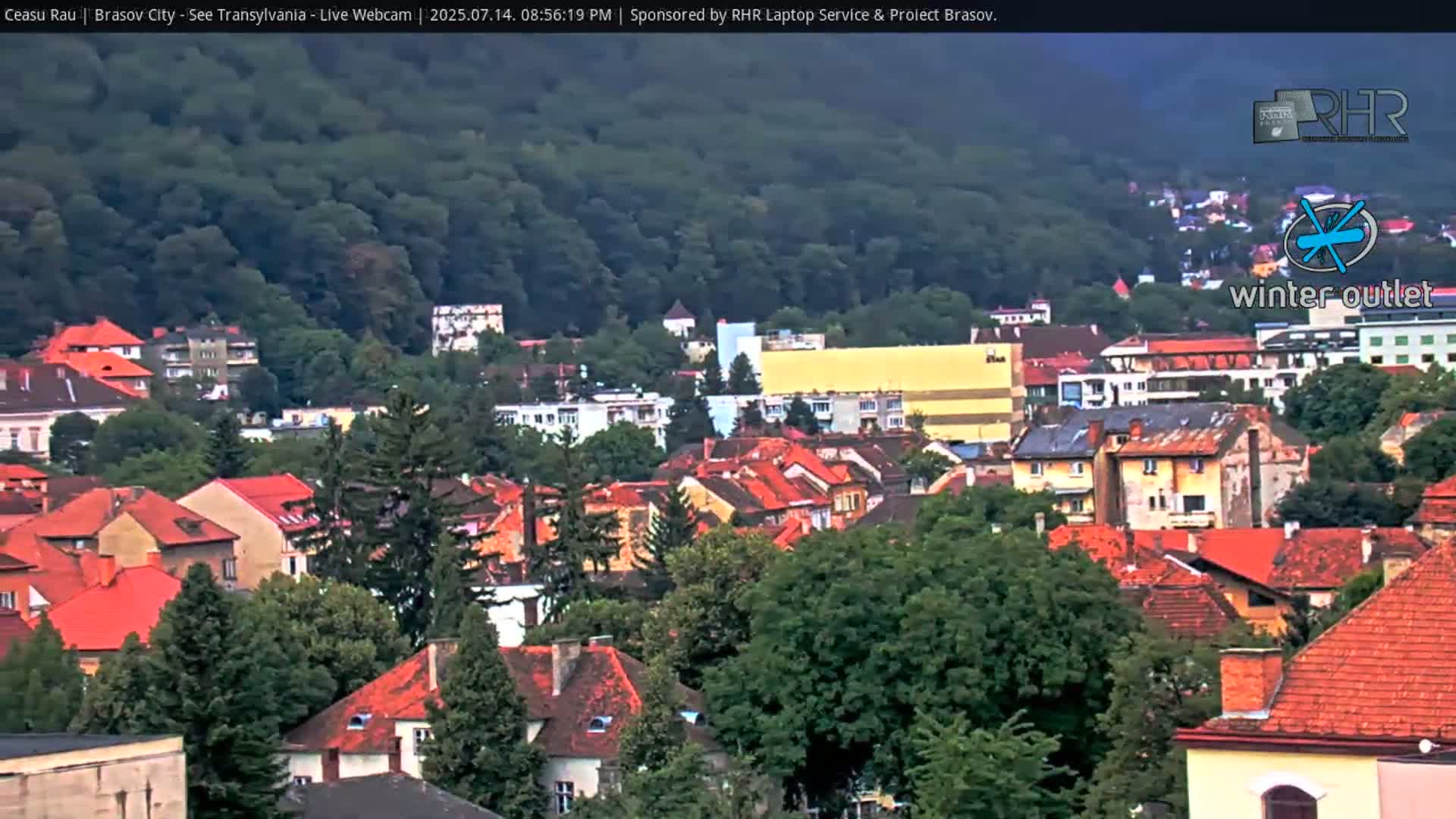 Braşov Skyline Live Cam - Centrul Nou, Brasov, Romania