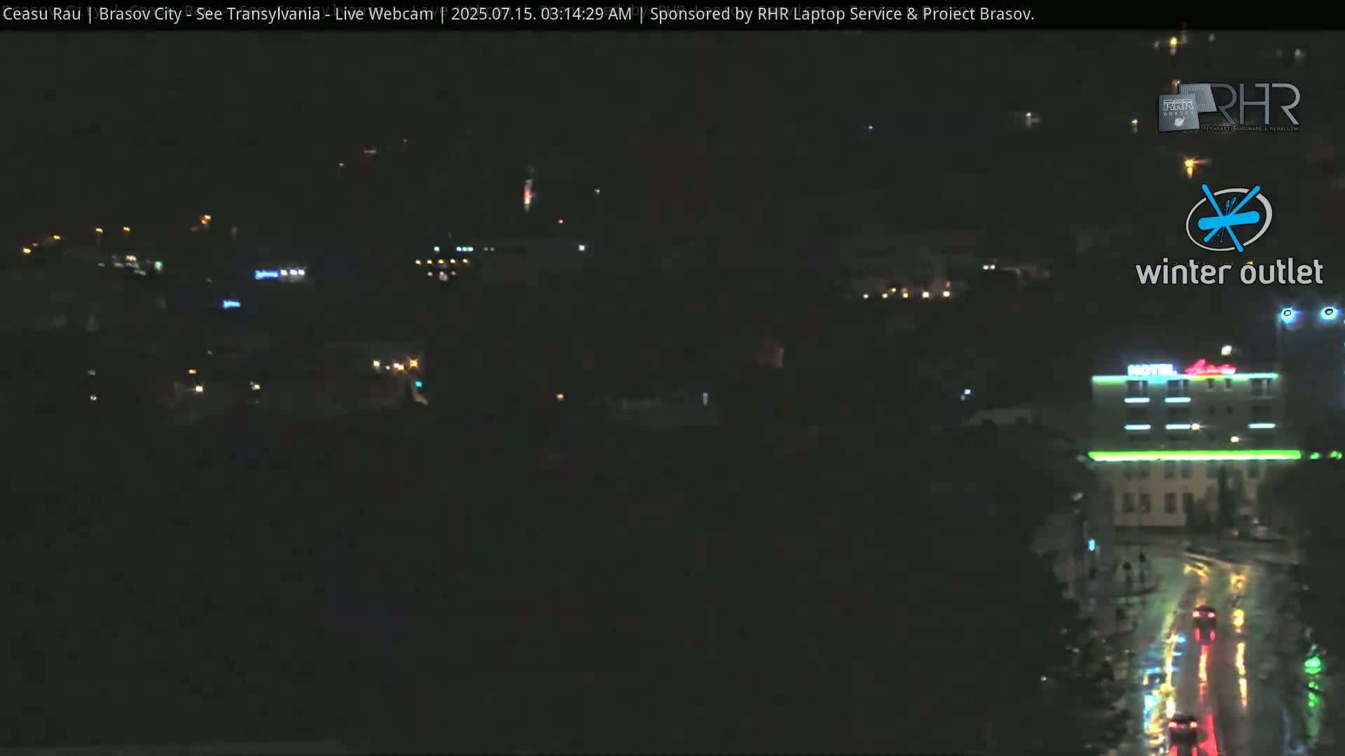 Braşov Skyline Live Cam - Centrul Nou, Brasov, Romania