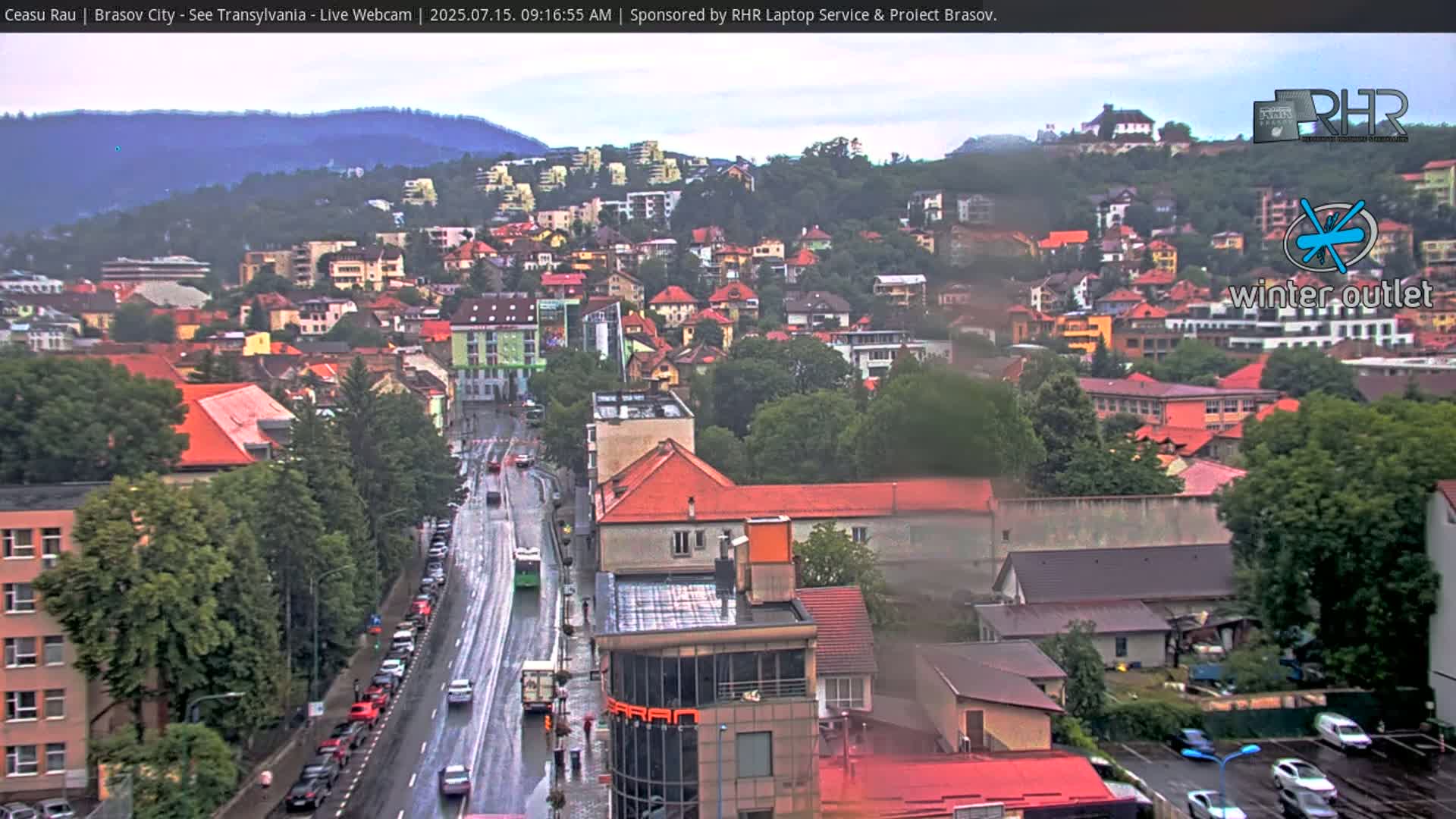 Braşov Skyline Live Cam - Centrul Nou, Brasov, Romania