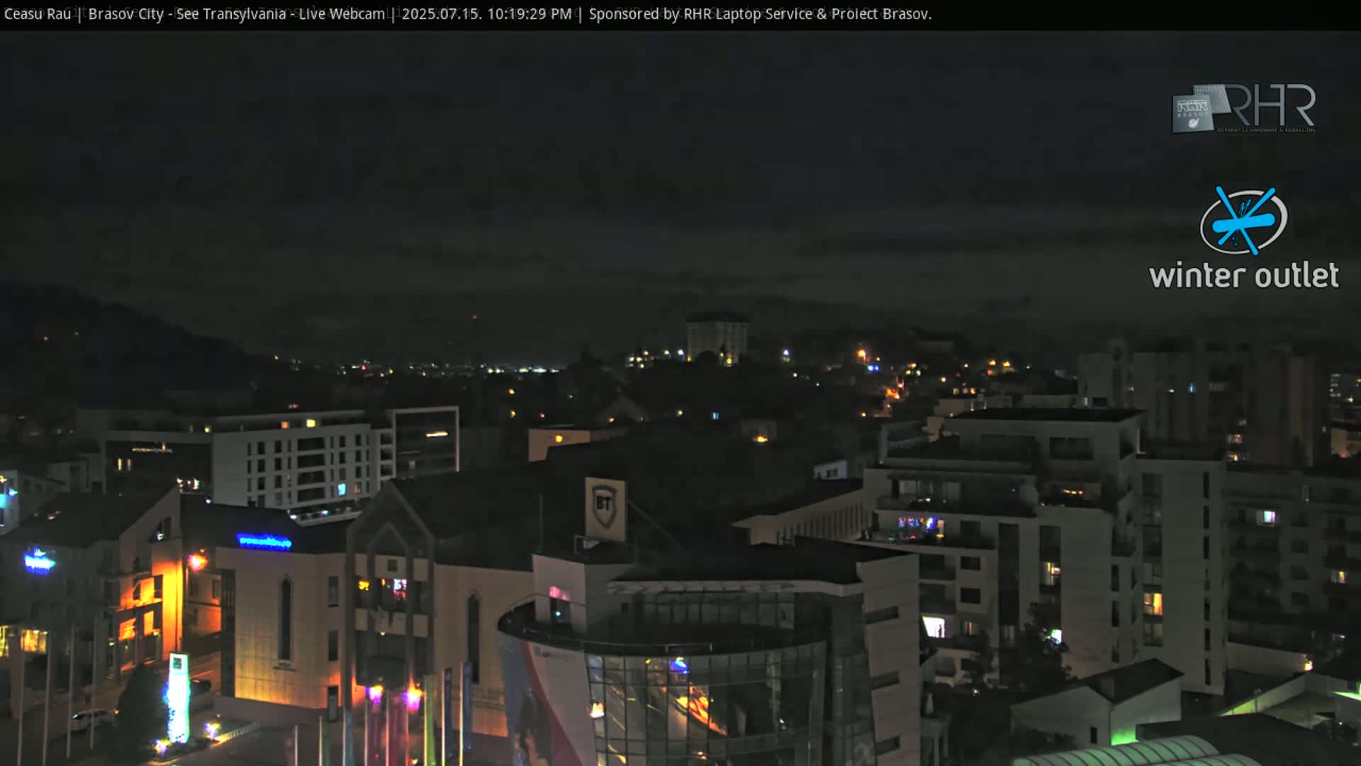 Braşov Skyline Live Cam - Centrul Nou, Brasov, Romania