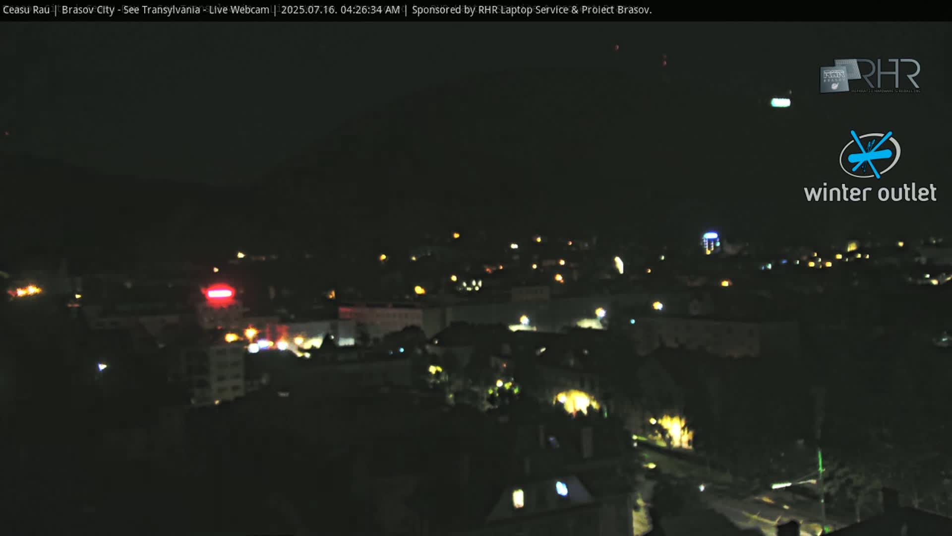 Braşov Skyline Live Cam - Centrul Nou, Brasov, Romania