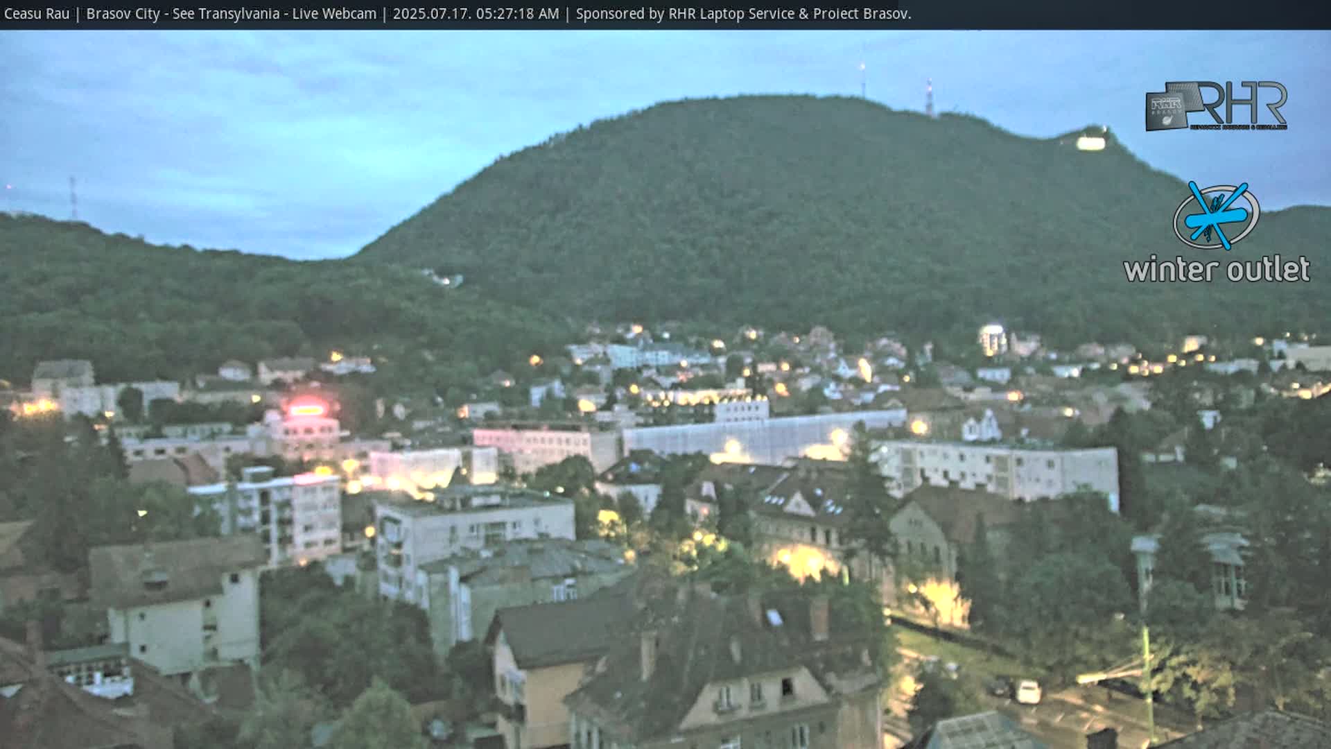Braşov Skyline Live Cam - Centrul Nou, Brasov, Romania