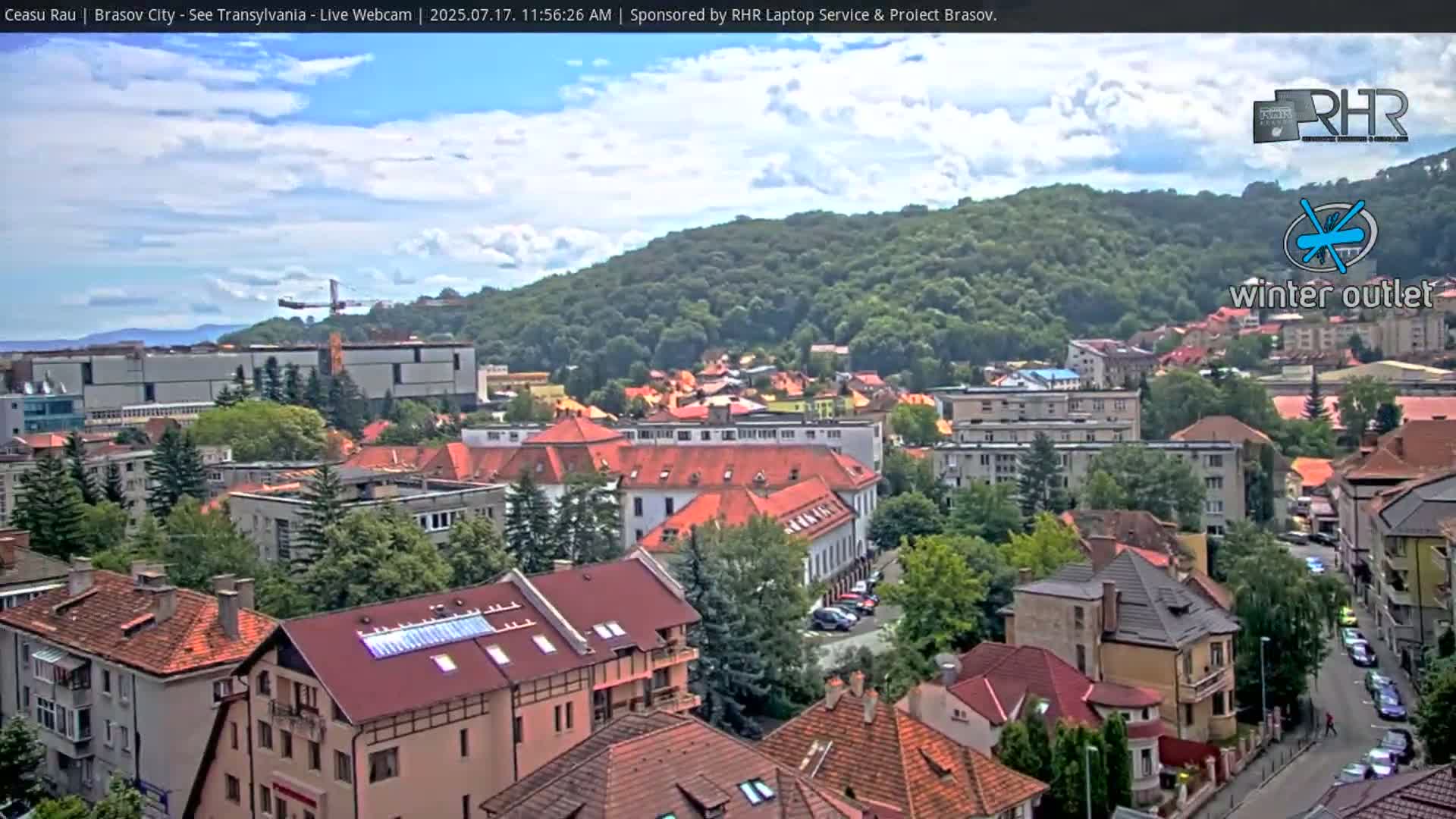 Braşov Skyline Live Cam - Centrul Nou, Brasov, Romania