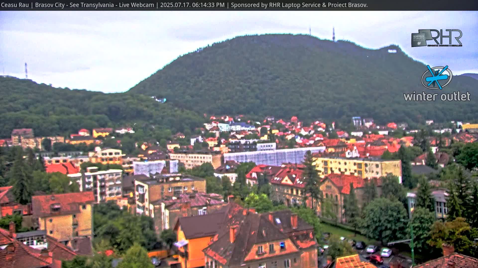 Braşov Skyline Live Cam - Centrul Nou, Brasov, Romania