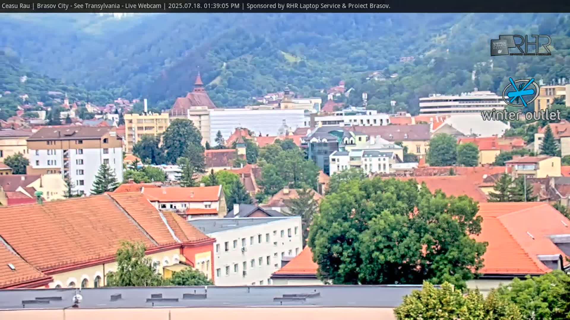 Braşov Skyline Live Cam - Centrul Nou, Brasov, Romania