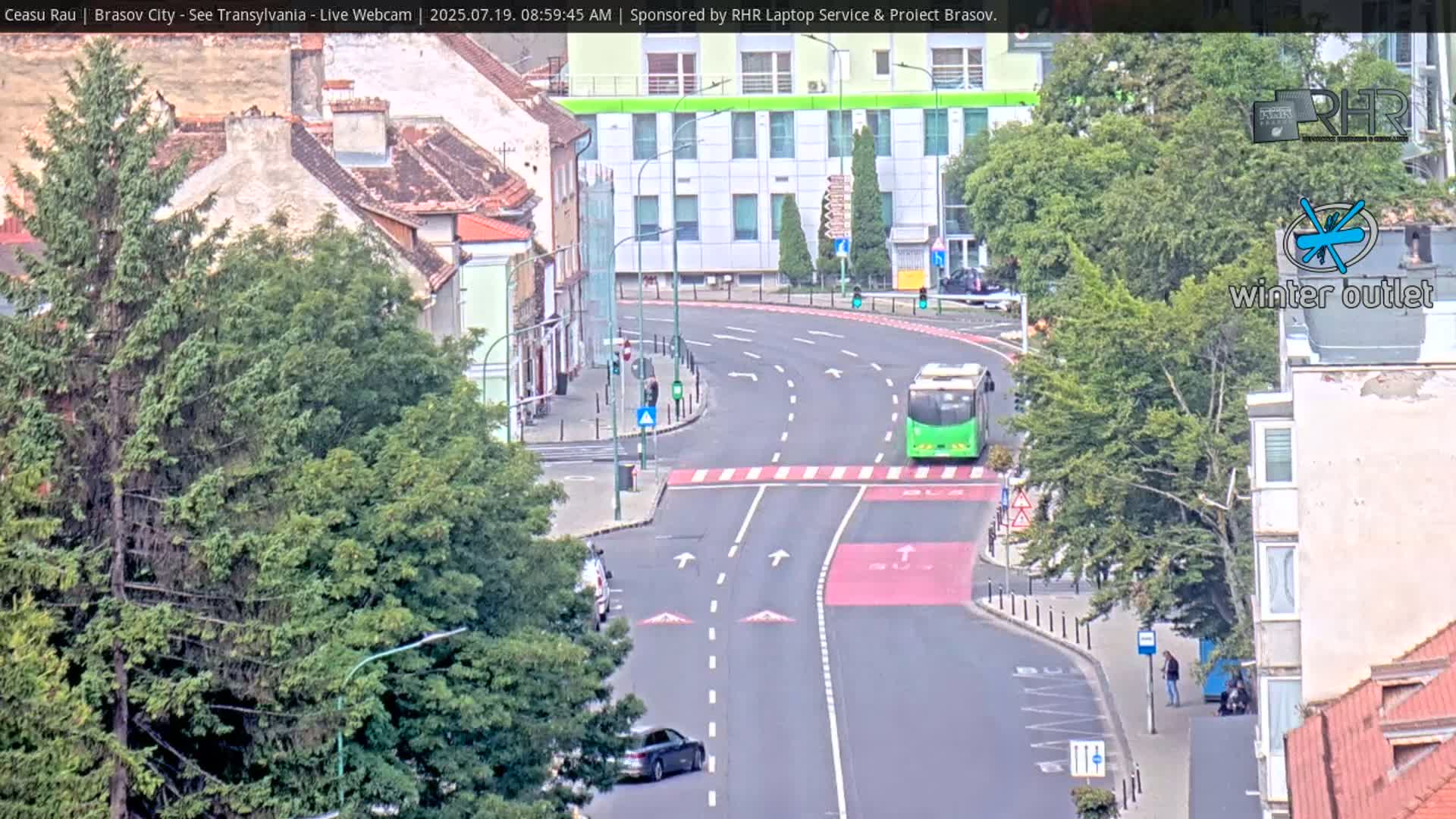 Braşov Skyline Live Cam - Centrul Nou, Brasov, Romania