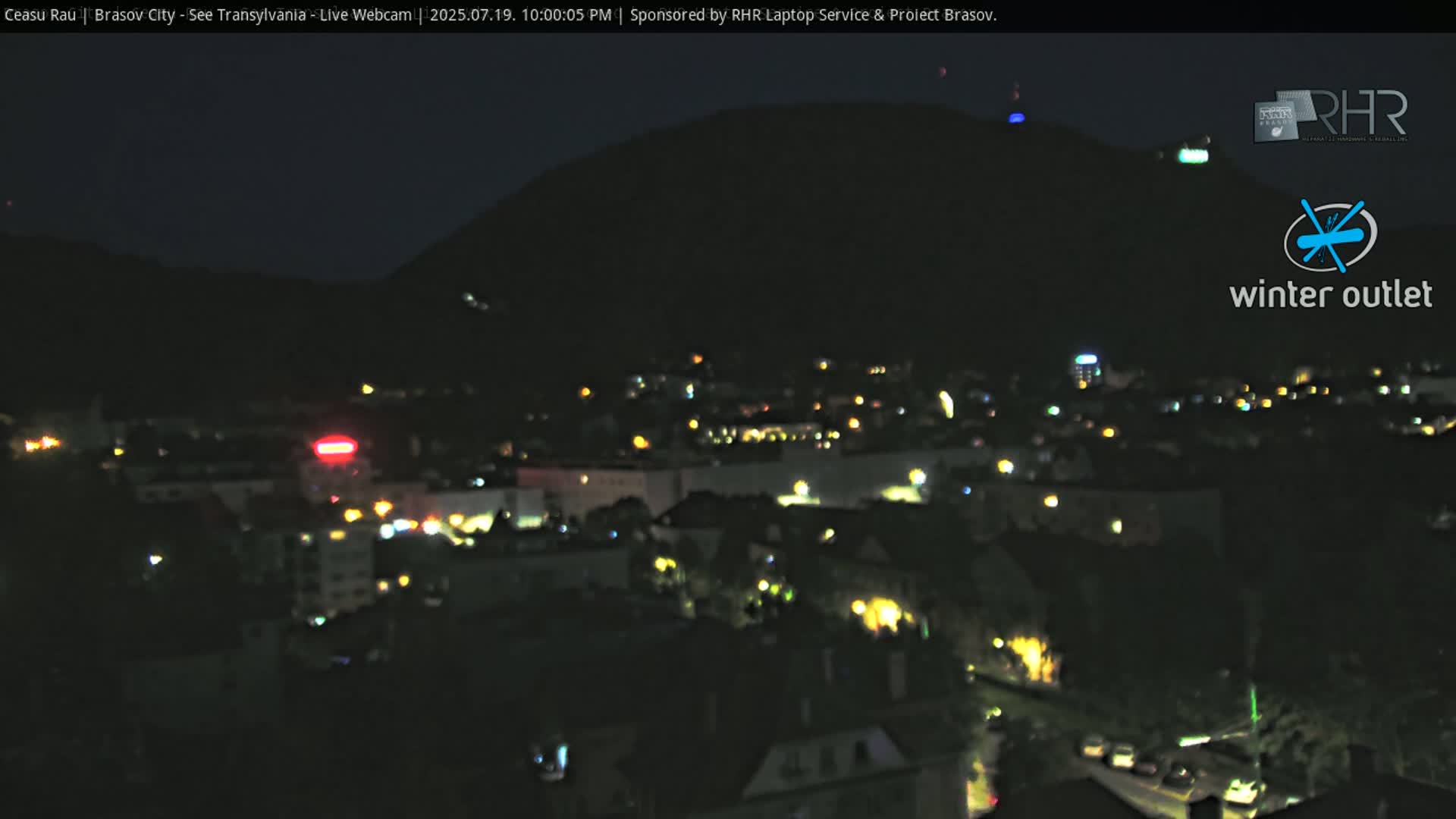 Braşov Skyline Live Cam - Centrul Nou, Brasov, Romania