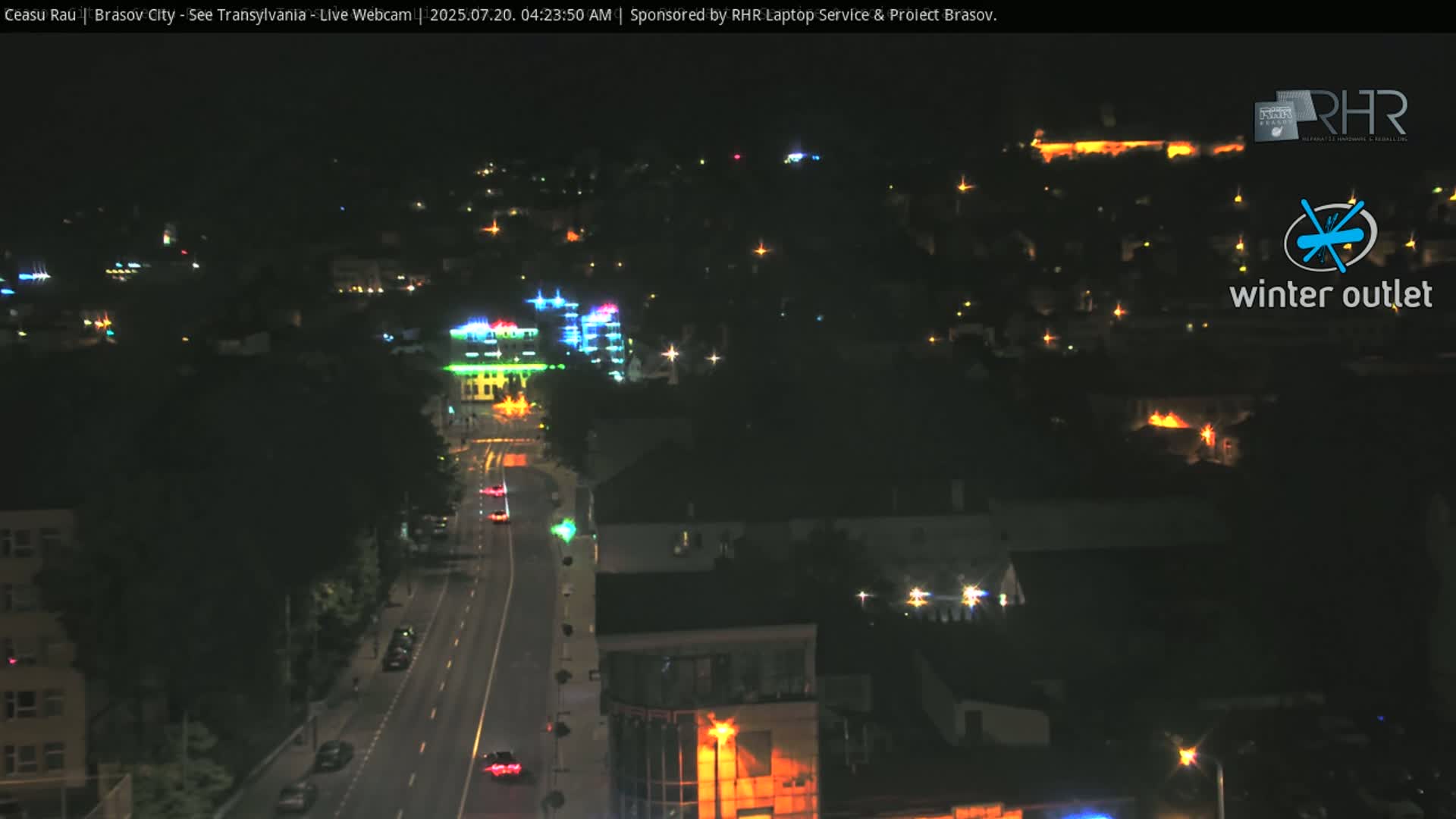 Braşov Skyline Live Cam - Centrul Nou, Brasov, Romania
