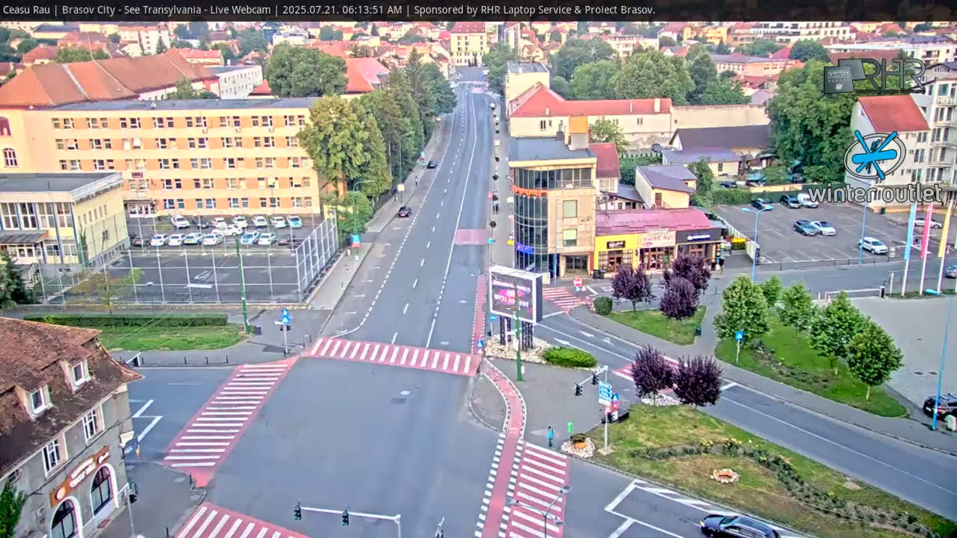 Braşov Skyline Live Cam - Centrul Nou, Brasov, Romania