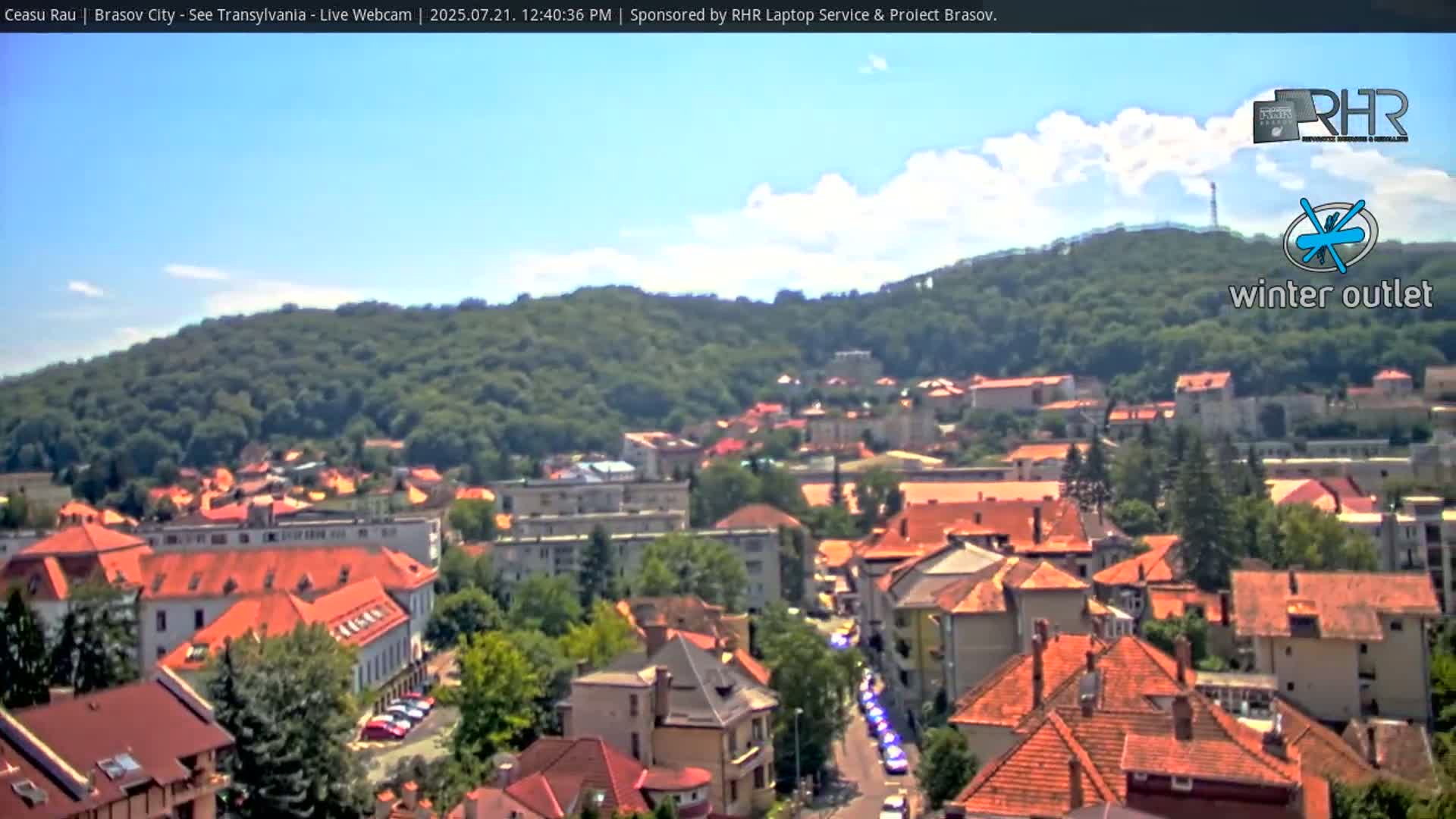 Braşov Skyline Live Cam - Centrul Nou, Brasov, Romania