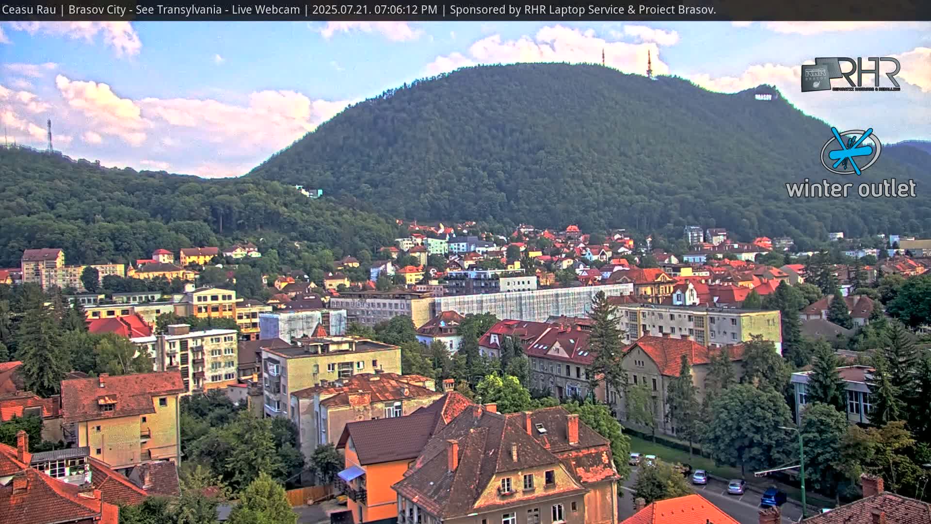 Braşov Skyline Live Cam - Centrul Nou, Brasov, Romania