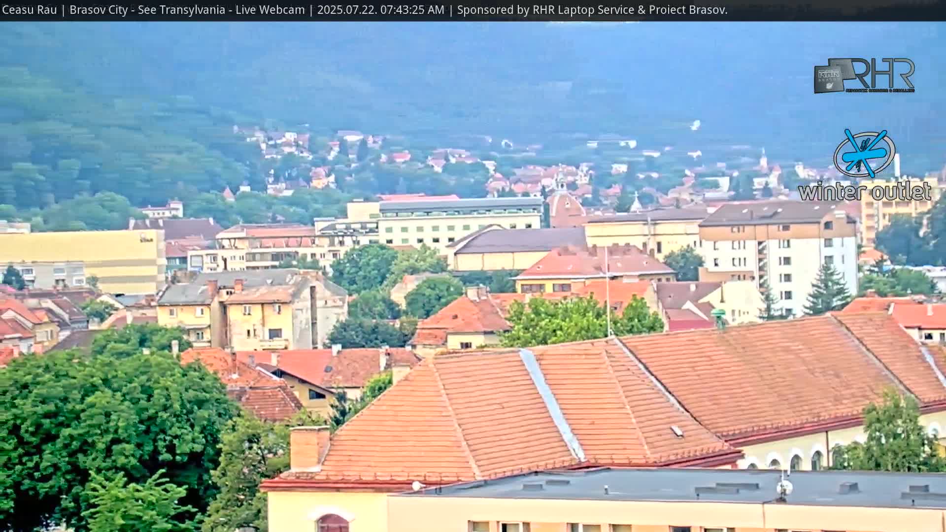 Braşov Skyline Live Cam - Centrul Nou, Brasov, Romania