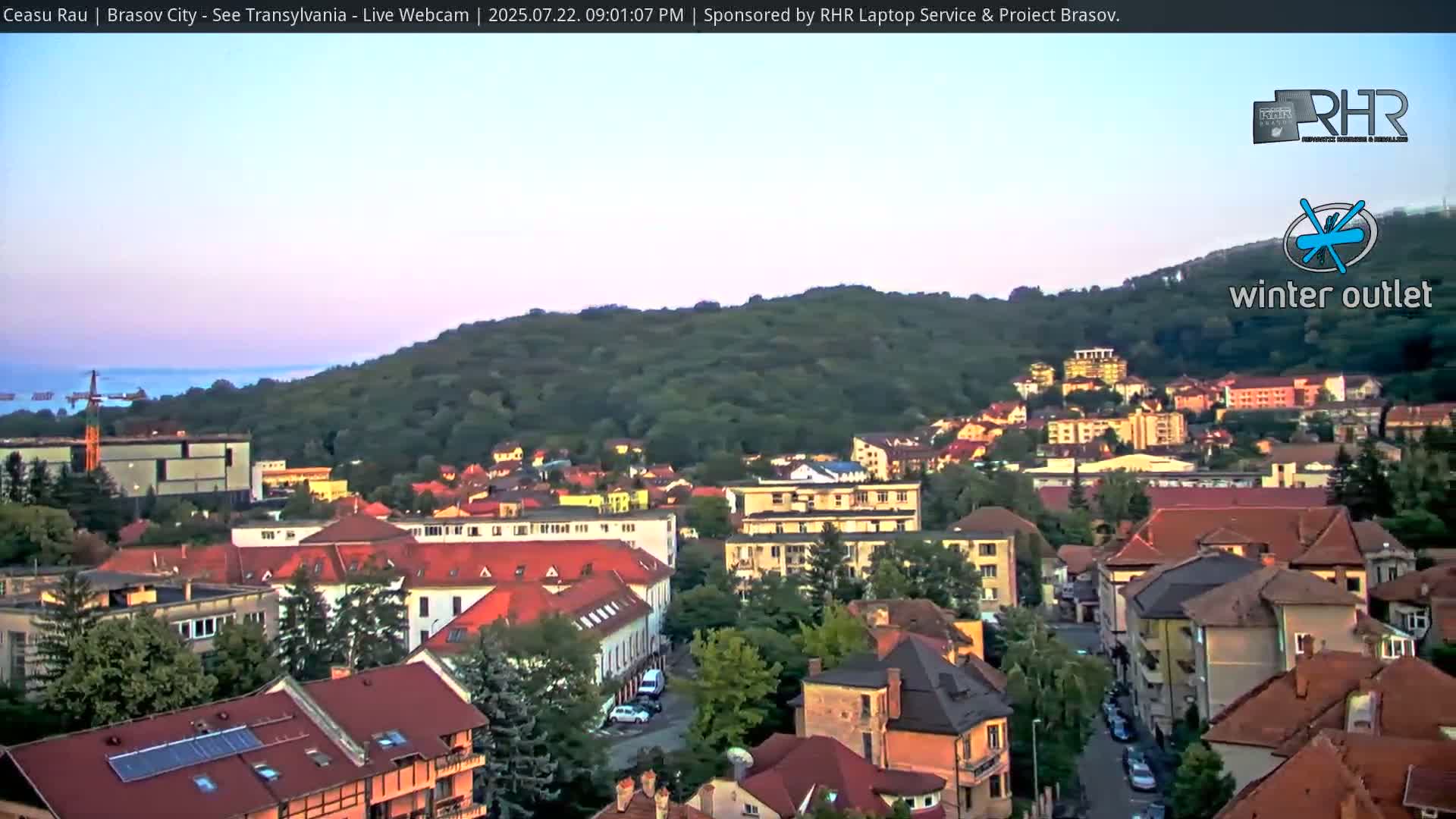 Braşov Skyline Live Cam - Centrul Nou, Brasov, Romania