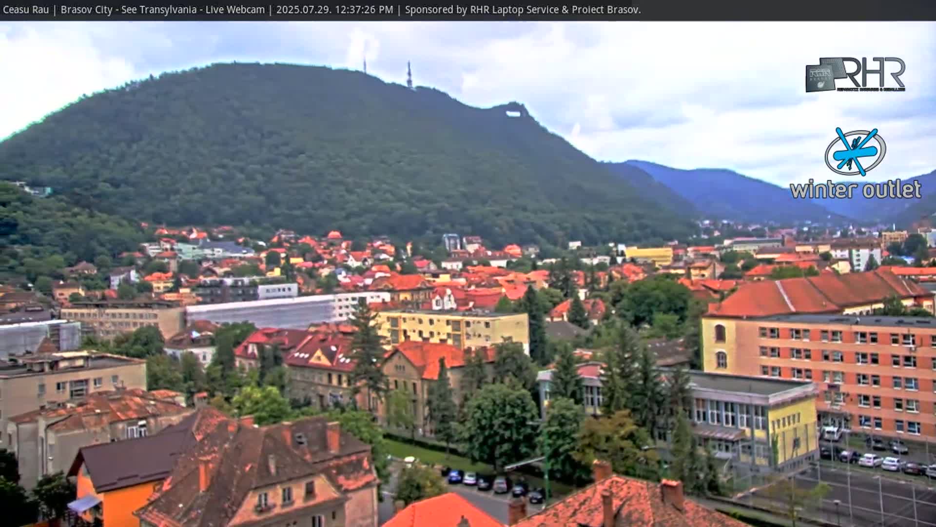 Braşov Skyline Live Cam - Centrul Nou, Brasov, Romania
