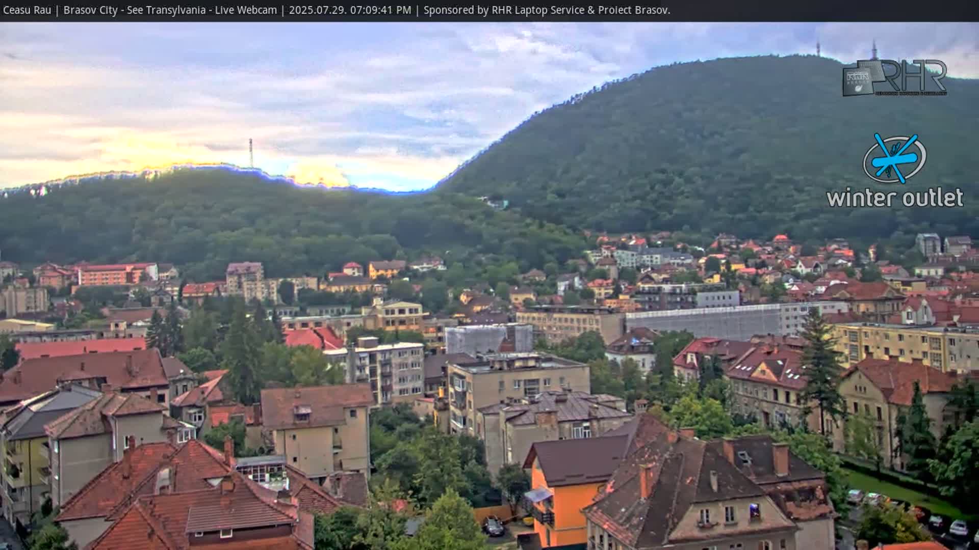 Braşov Skyline Live Cam - Centrul Nou, Brasov, Romania