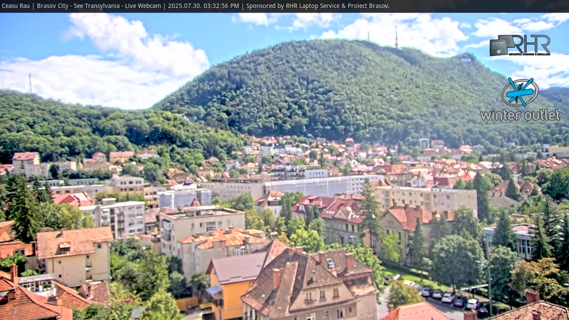 Braşov Skyline Live Cam - Centrul Nou, Brasov, Romania
