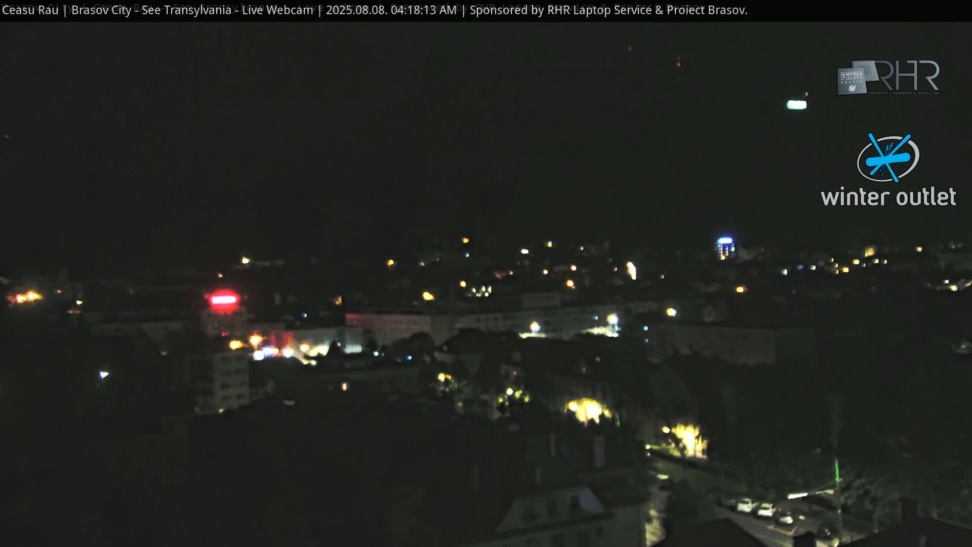 Braşov Skyline Live Cam - Centrul Nou, Brasov, Romania