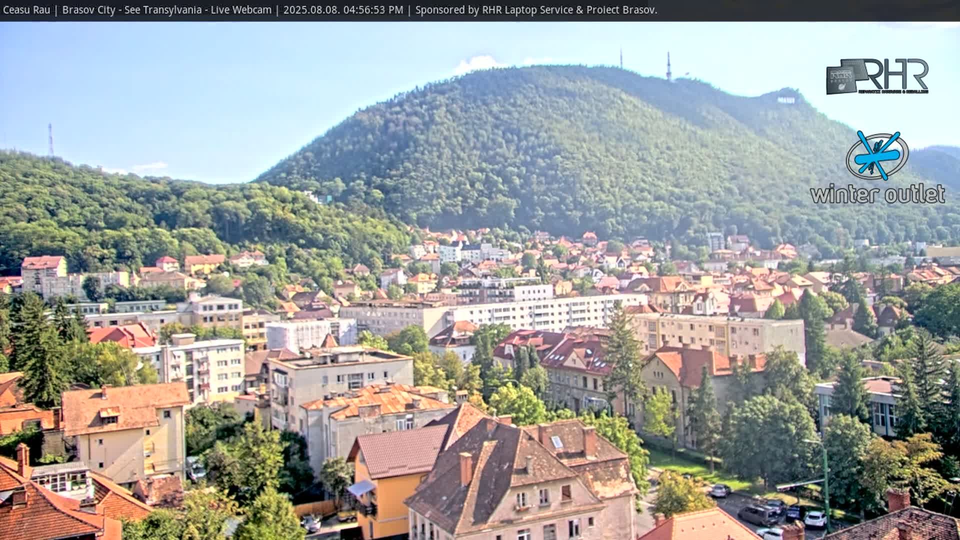 Braşov Skyline Live Cam - Centrul Nou, Brasov, Romania