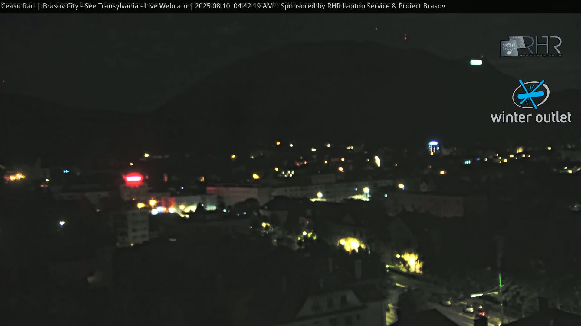 Braşov Skyline Live Cam - Centrul Nou, Brasov, Romania