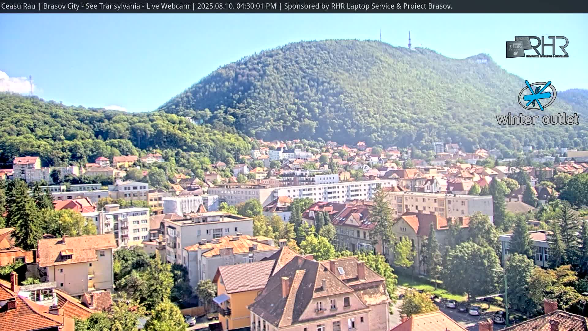 Braşov Skyline Live Cam - Centrul Nou, Brasov, Romania
